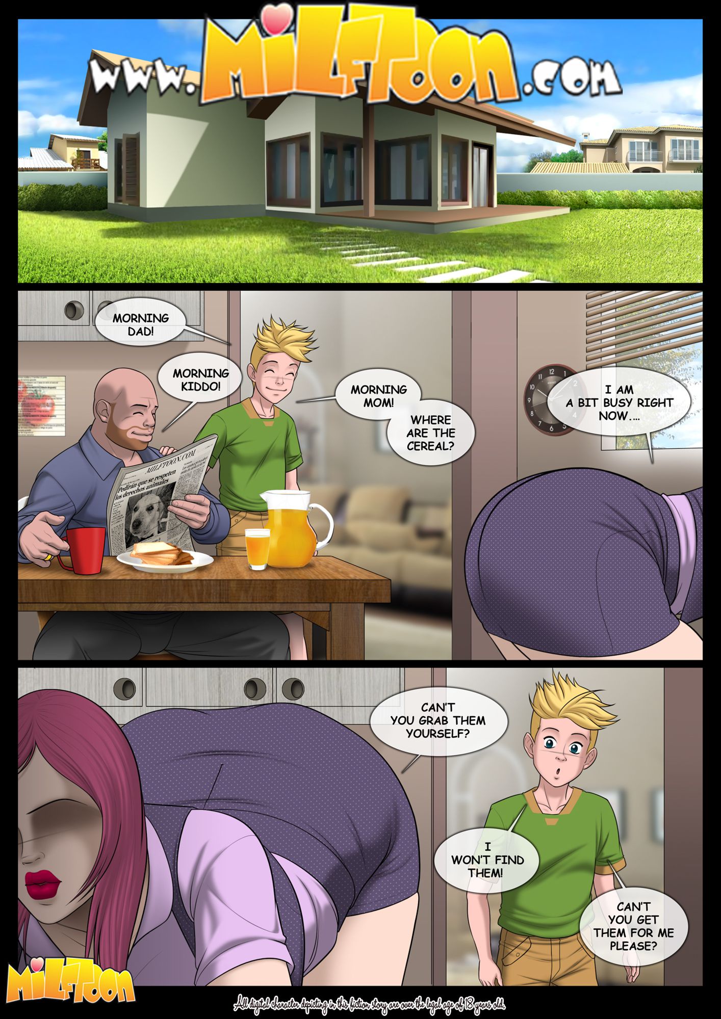 CopyDad [MILFToon] 1 . CopyDad  - Chapter 1 [MILFToon] – page 1