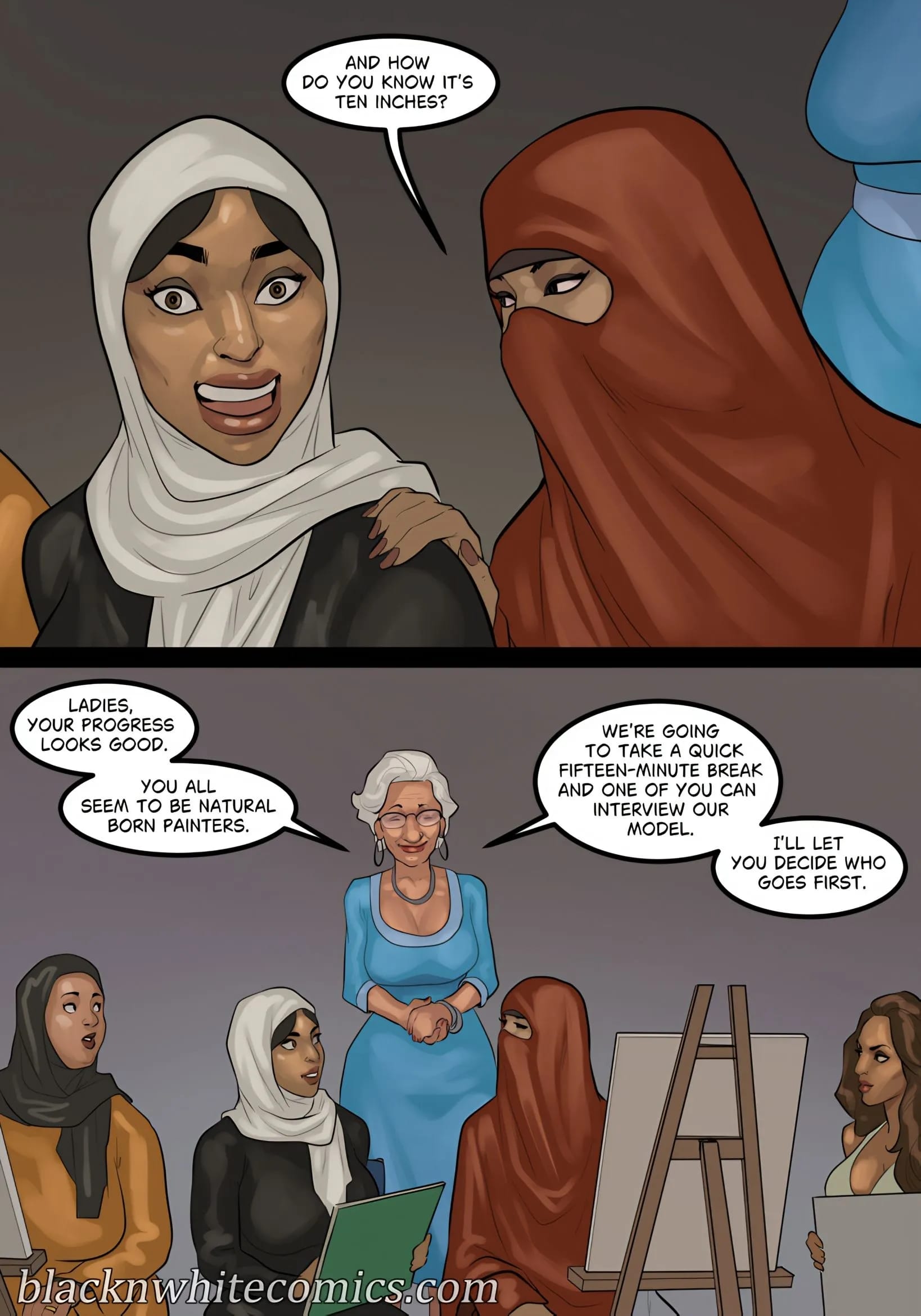 Art Class [BlackNWhiteComics] 3 . Art Class - Chapter 3 [BlackNWhiteComics] – page 11