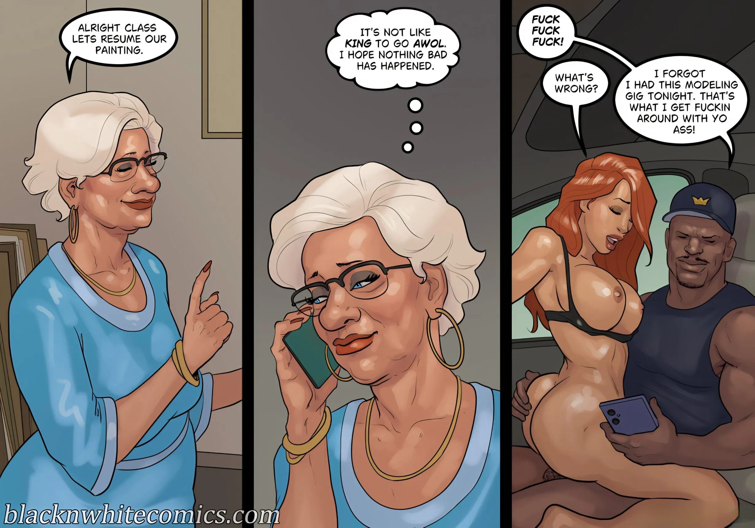 Art Class [BlackNWhiteComics] 3 . Art Class - Chapter 3 [BlackNWhiteComics] – page 49