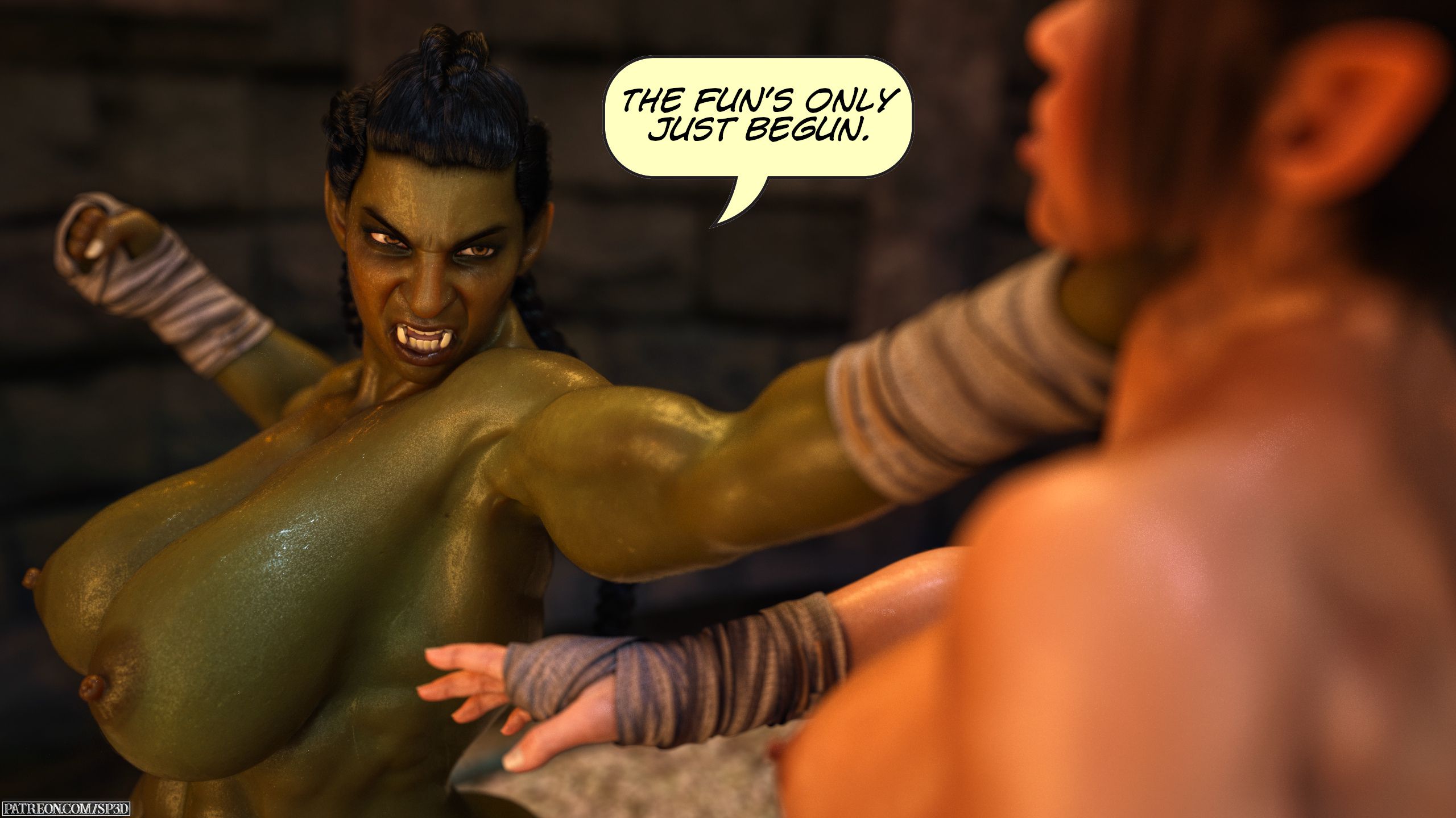 Sarak Vs Sinna [SquarePeg3D] 1.2 . Sarak Vs Sinna - Sinna Wins - Chapter 1 [SquarePeg3D] – page 45