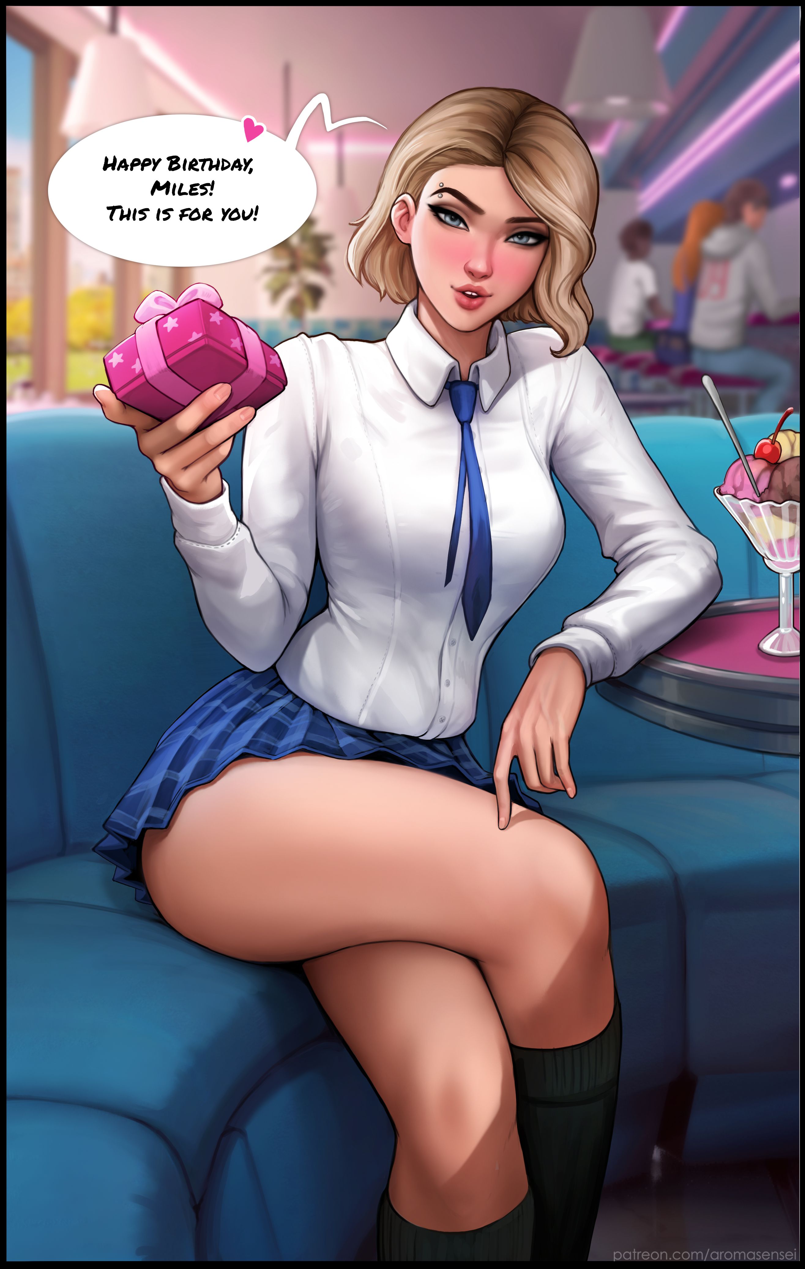 Do You Like Your Gift? (Spider-Man) [Aroma Sensei] 1.1 . Do You Like Your Gift? - Female Version - Chapter 1 (Spider-Man) [Aroma Sensei] – page 1