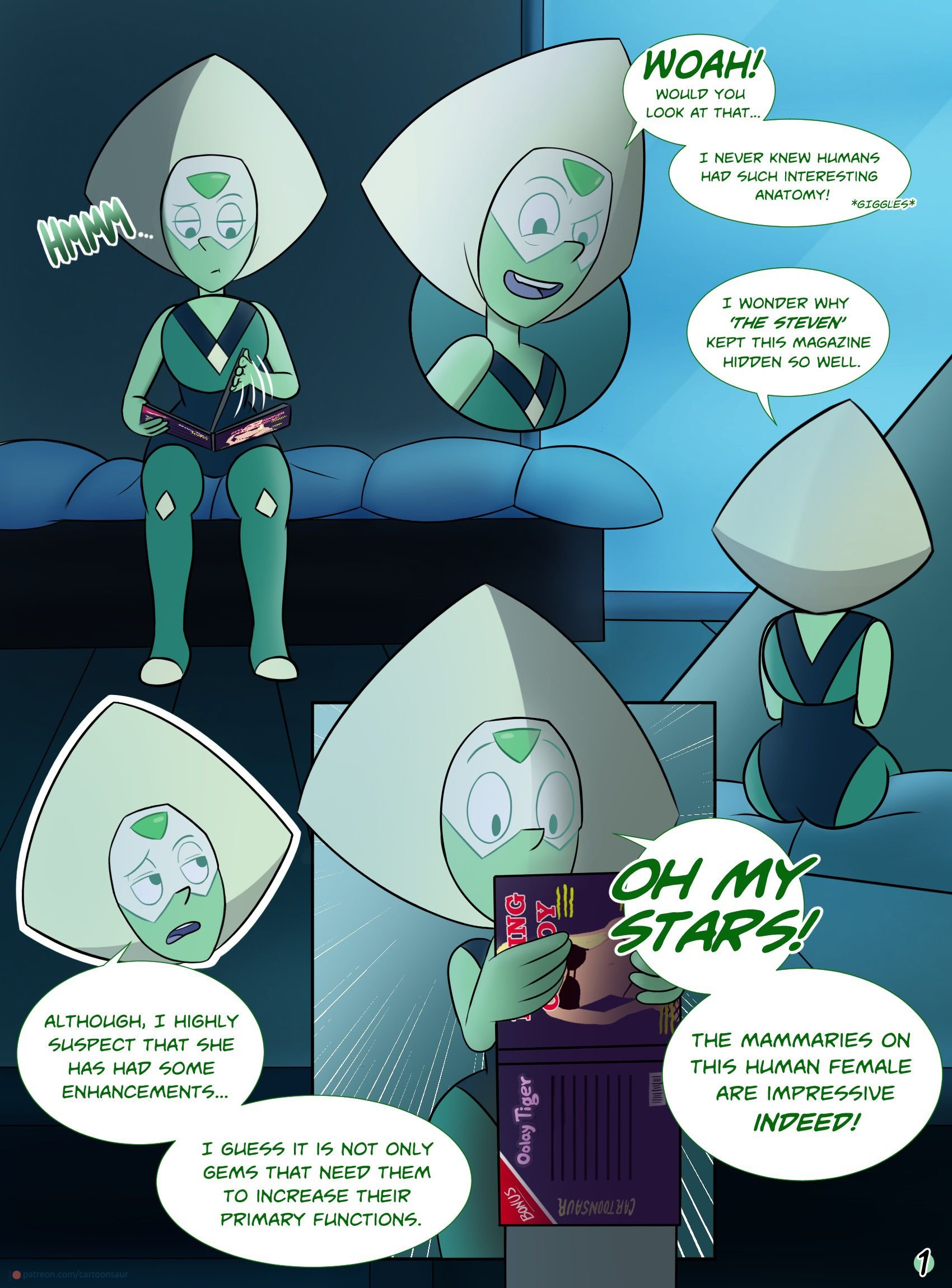 Peridot ‘Experiments’ (Steven Universe) [Cartoonsaur] 1.1 . Peridot 'Experiments' - YURI - Chapter 1 (Steven Universe) [Cartoonsaur] – page 2