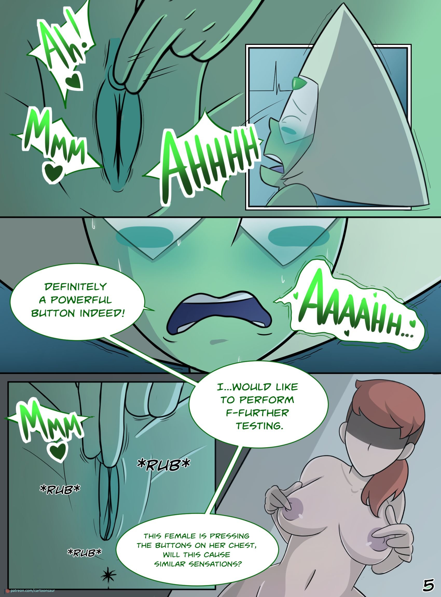 Peridot ‘Experiments’ (Steven Universe) [Cartoonsaur] 1.1 . Peridot 'Experiments' - YURI - Chapter 1 (Steven Universe) [Cartoonsaur] – page 6