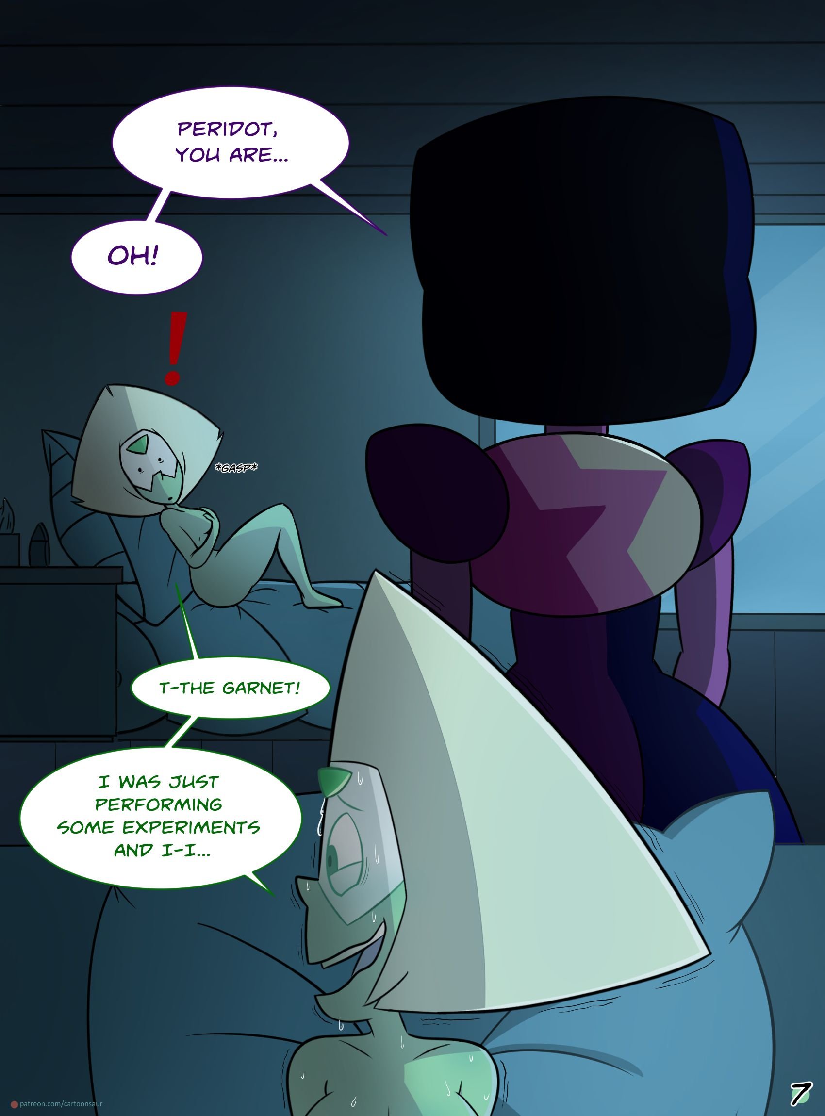 Peridot ‘Experiments’ (Steven Universe) [Cartoonsaur] 1.2 . Peridot 'Experiments' - SHEMALE - Chapter 1 (Steven Universe) [Cartoonsaur] – page 8