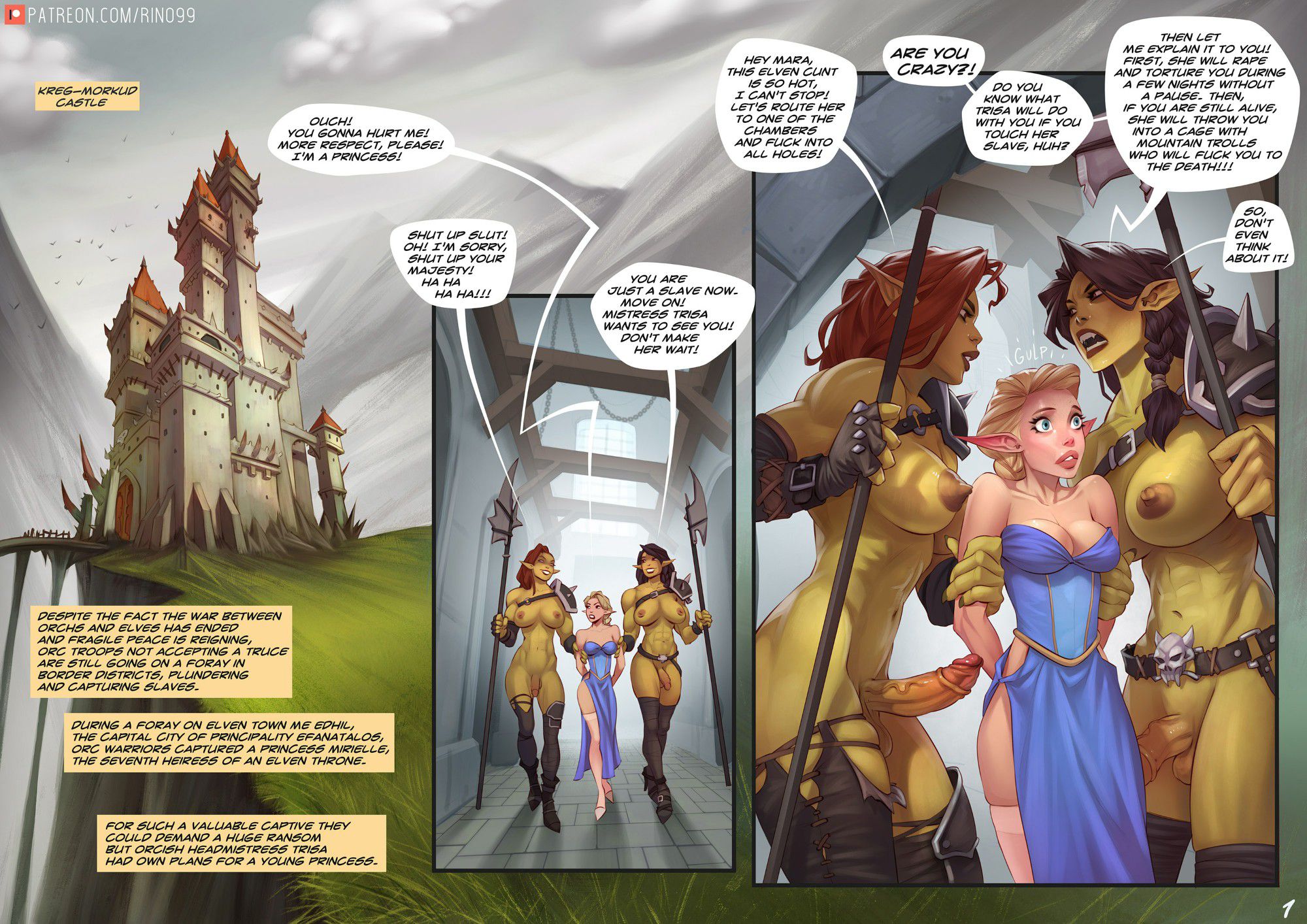 Captive Of The Orcs [Rino99] 1.1 . Captive Of The Orcs - Female - Chapter 1 [Rino99] – page 1