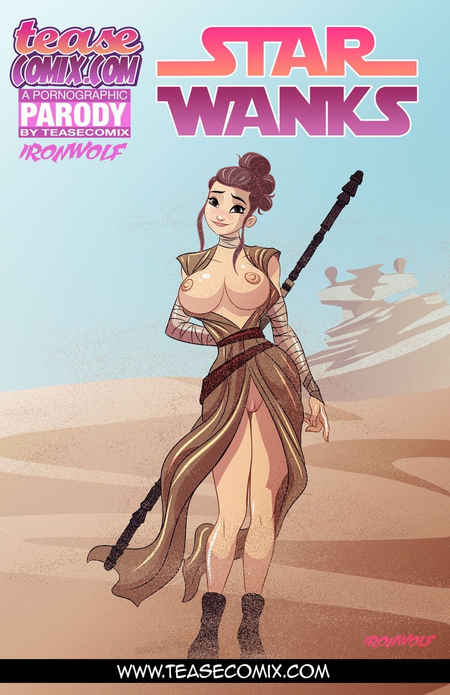 Star Wanks (Star Wars) [Tease Comix] 1 . Star Wanks  - Chapter 1 (Star Wars) [Tease Comix] – page 1