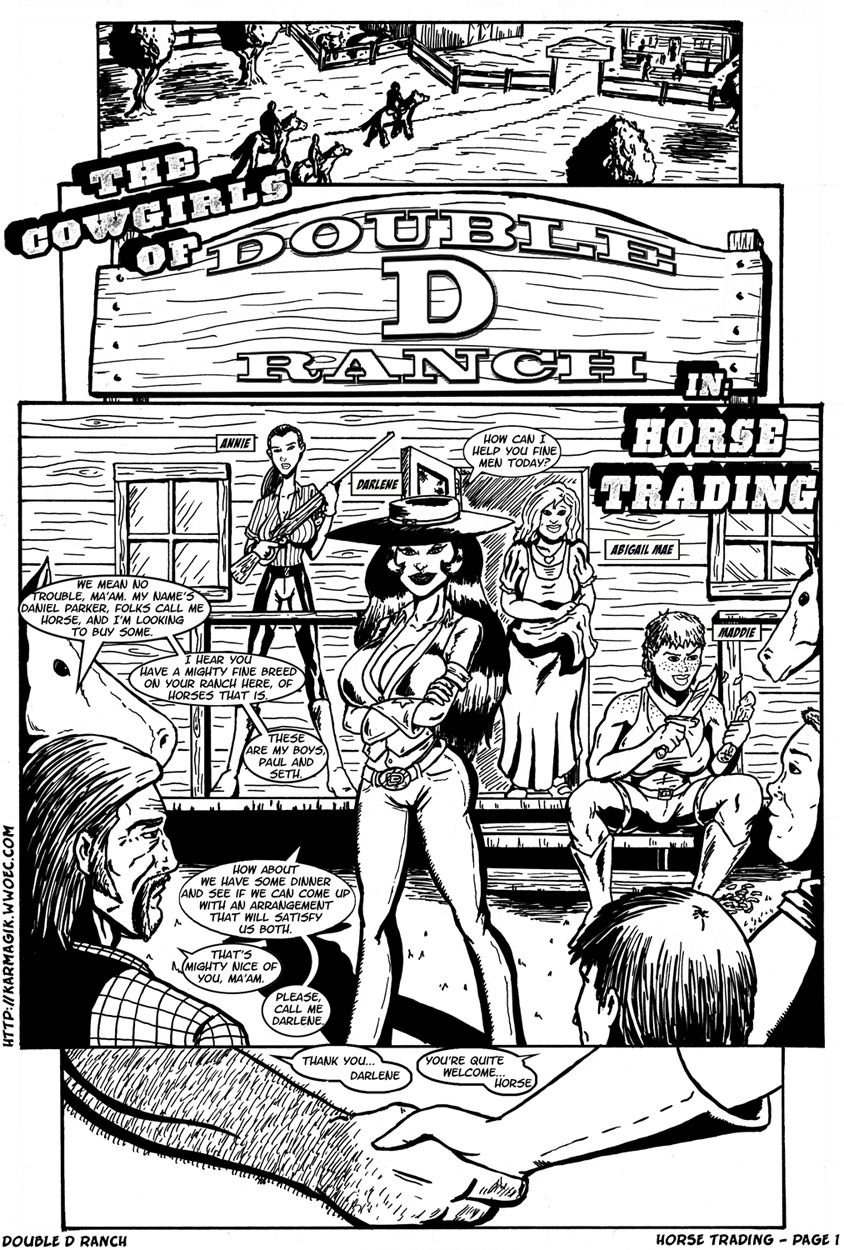 The Cowgirls Of The Double D Ranch [Karmagik] Horse Trading - [Karmagik] – page 1