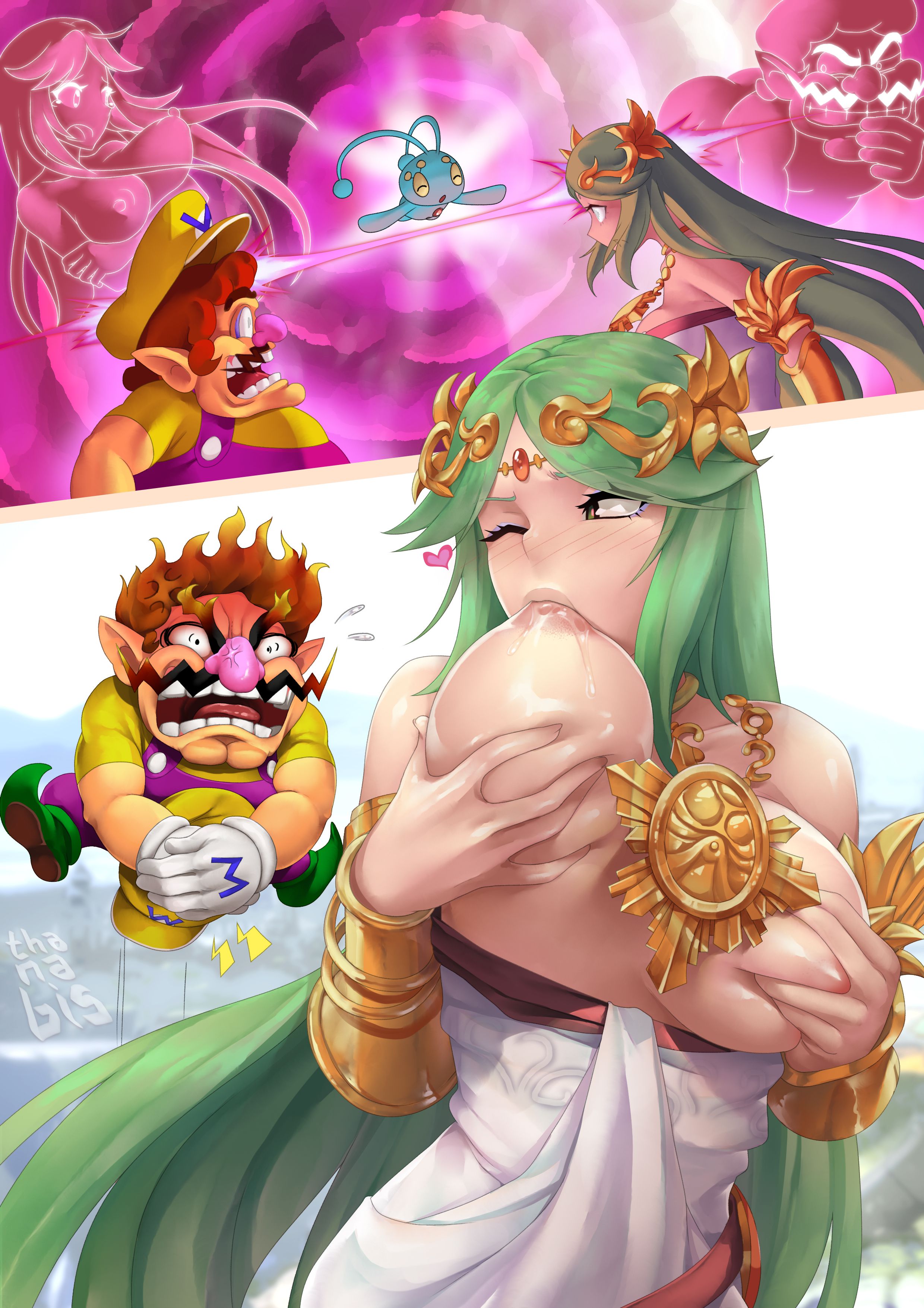 Palutena &amp; Wario BodySwap (Mario Series) [TSFSingularity] 1 . Palutena & Wario BodySwap - Chapter 1 (Mario Series) [TSFSingularity] – page 1