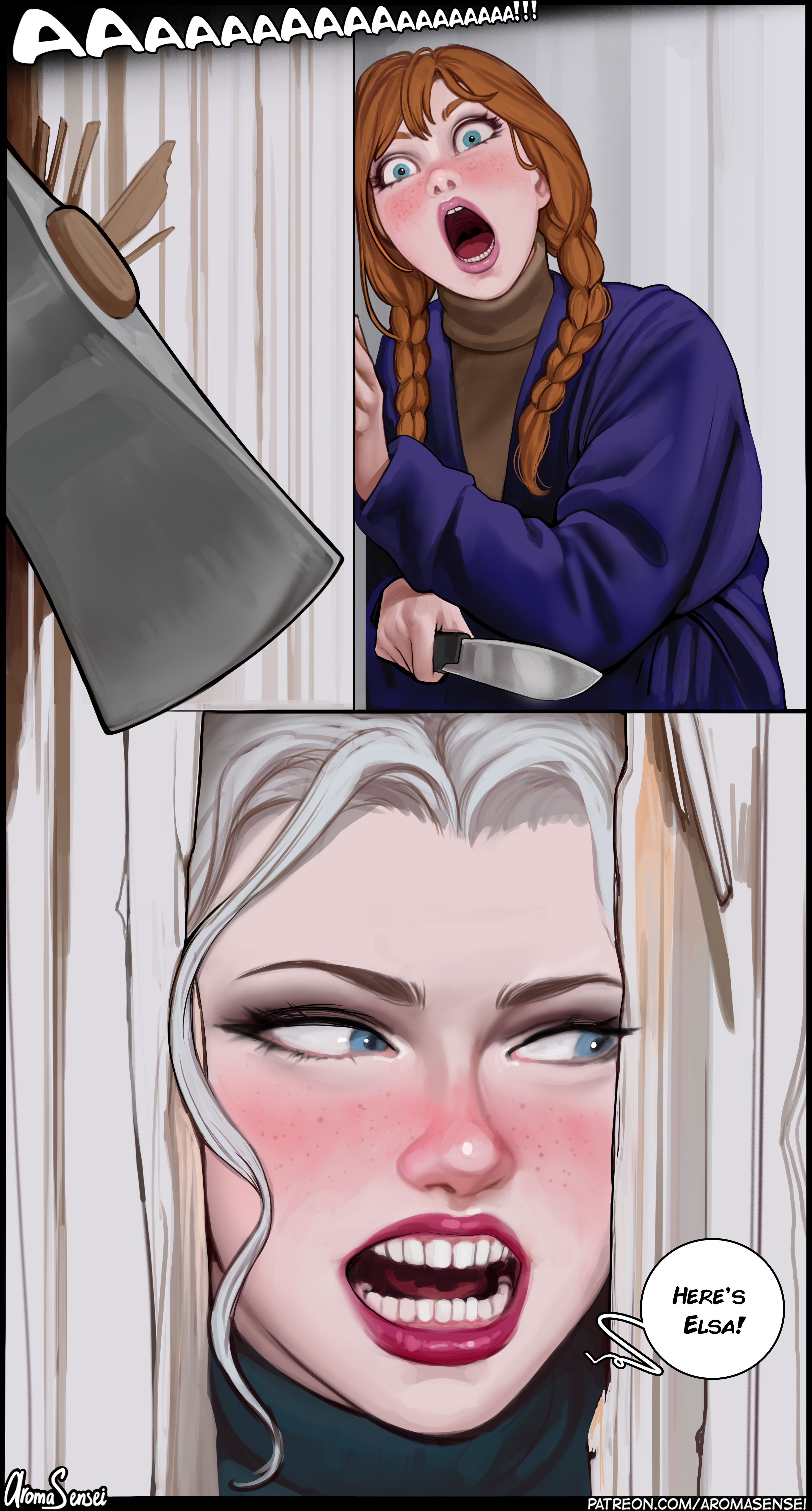 Shining of Elsa (Frozen) [Aroma Sensei] 1.3 . Shining of Elsa - Shemale - Chapter 1 (Frozen) [Aroma Sensei] – page 56
