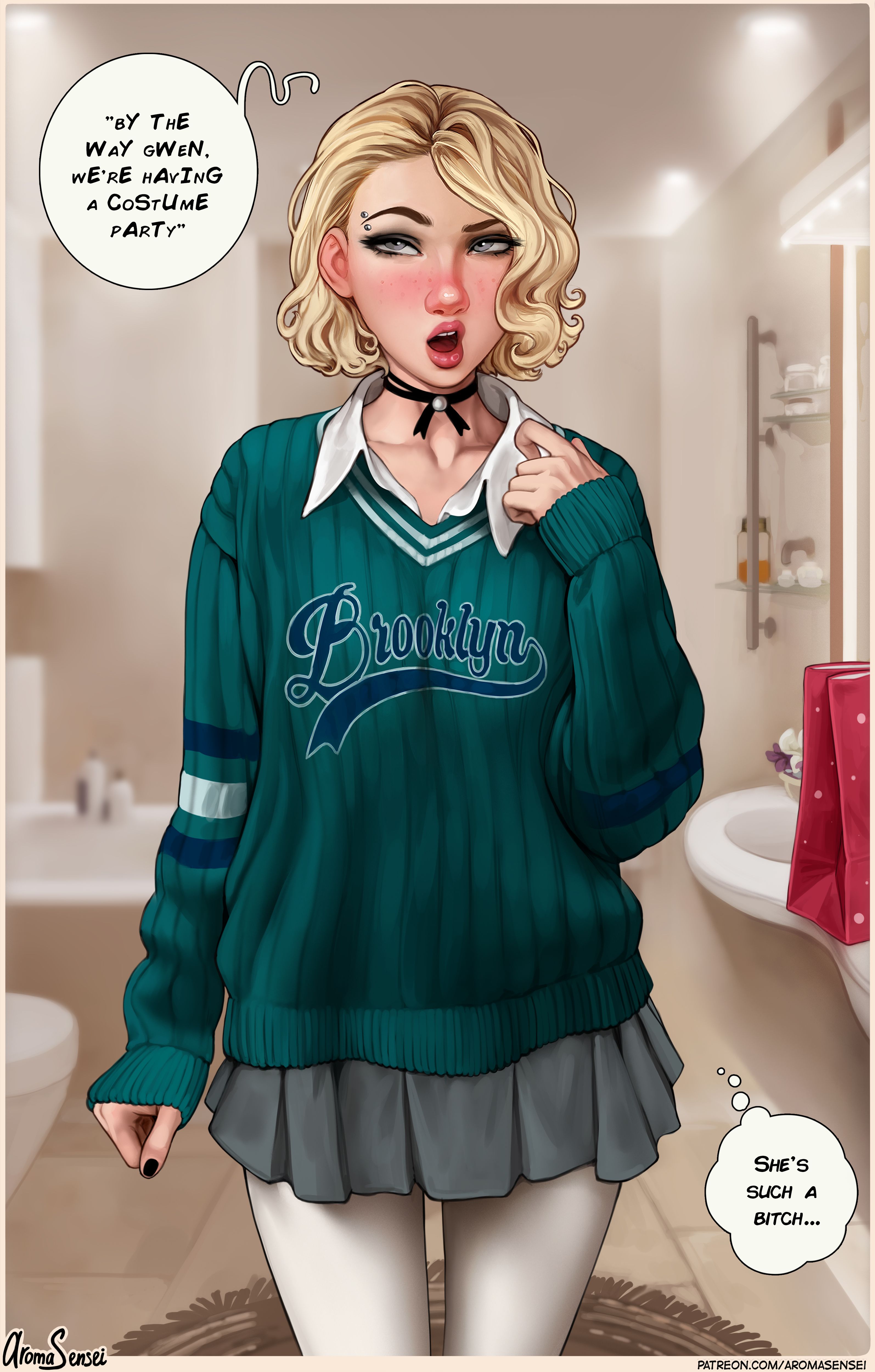 Frozen Inc Christmas Party 2022 (Frozen) [Aroma Sensei] 1.5 . Frozen Inc Christmas Party 2022 - Shemale - Chapter 1 (Frozen) [Aroma Sensei] – page 9