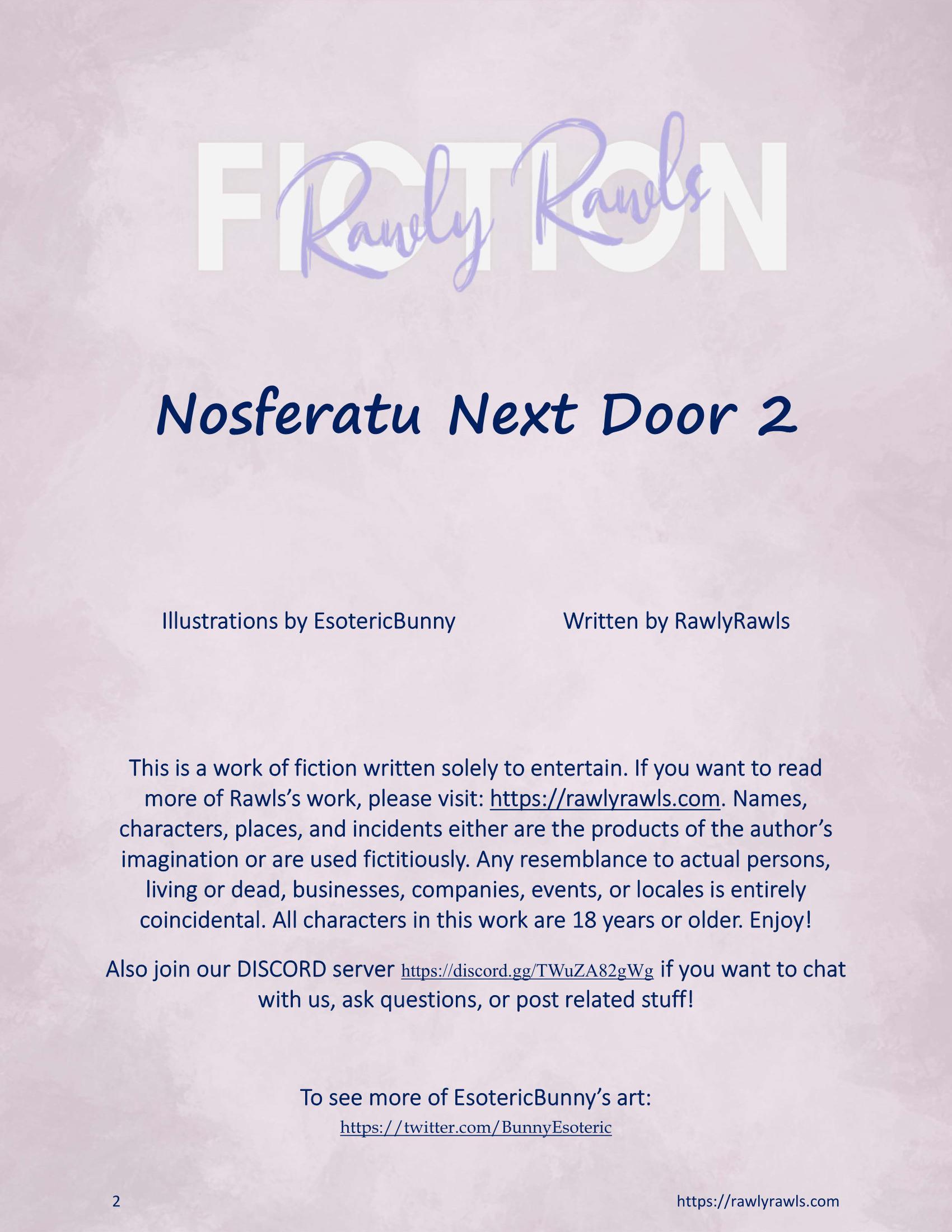 Nosferatu Next Door [EsotericBunny , RawlyRawls] 2 . Nosferatu Next Door - Chapter 2 [EsotericBunny , RawlyRawls] – page 2