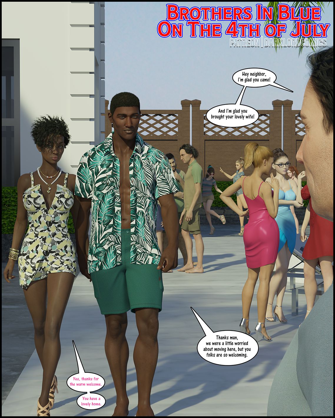 Brothers in Blue on the 4th of July [Darklord] 1 . Brothers in Blue on the 4th of July - Chapter 1 [Darklord] – page 1