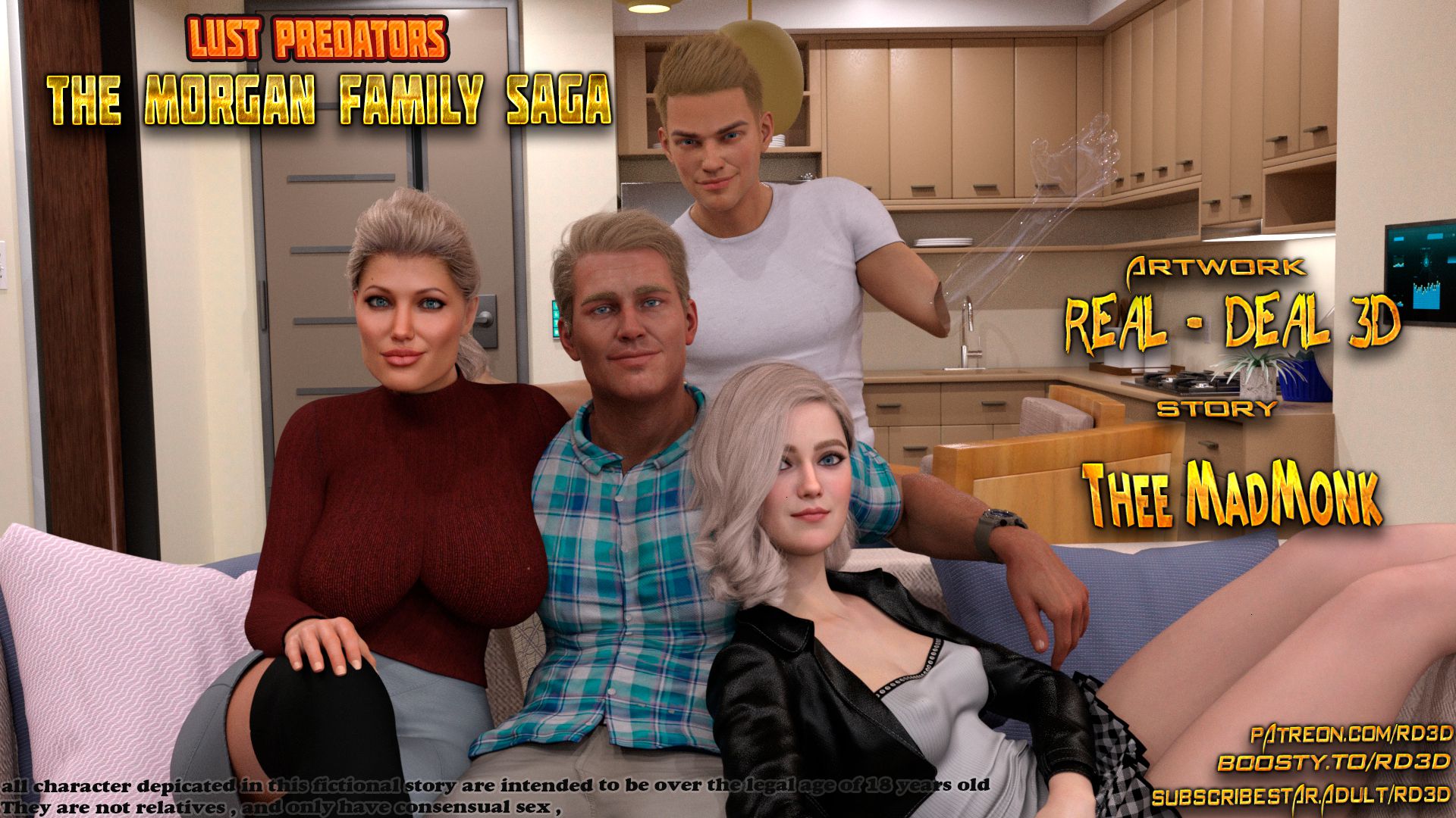 Lust Predators – The Morgan Family Saga [Real-Deal 3D] 1 . Lust Predators - The Morgan Family Saga - Chapter 1 [Real-Deal 3D] – page 1