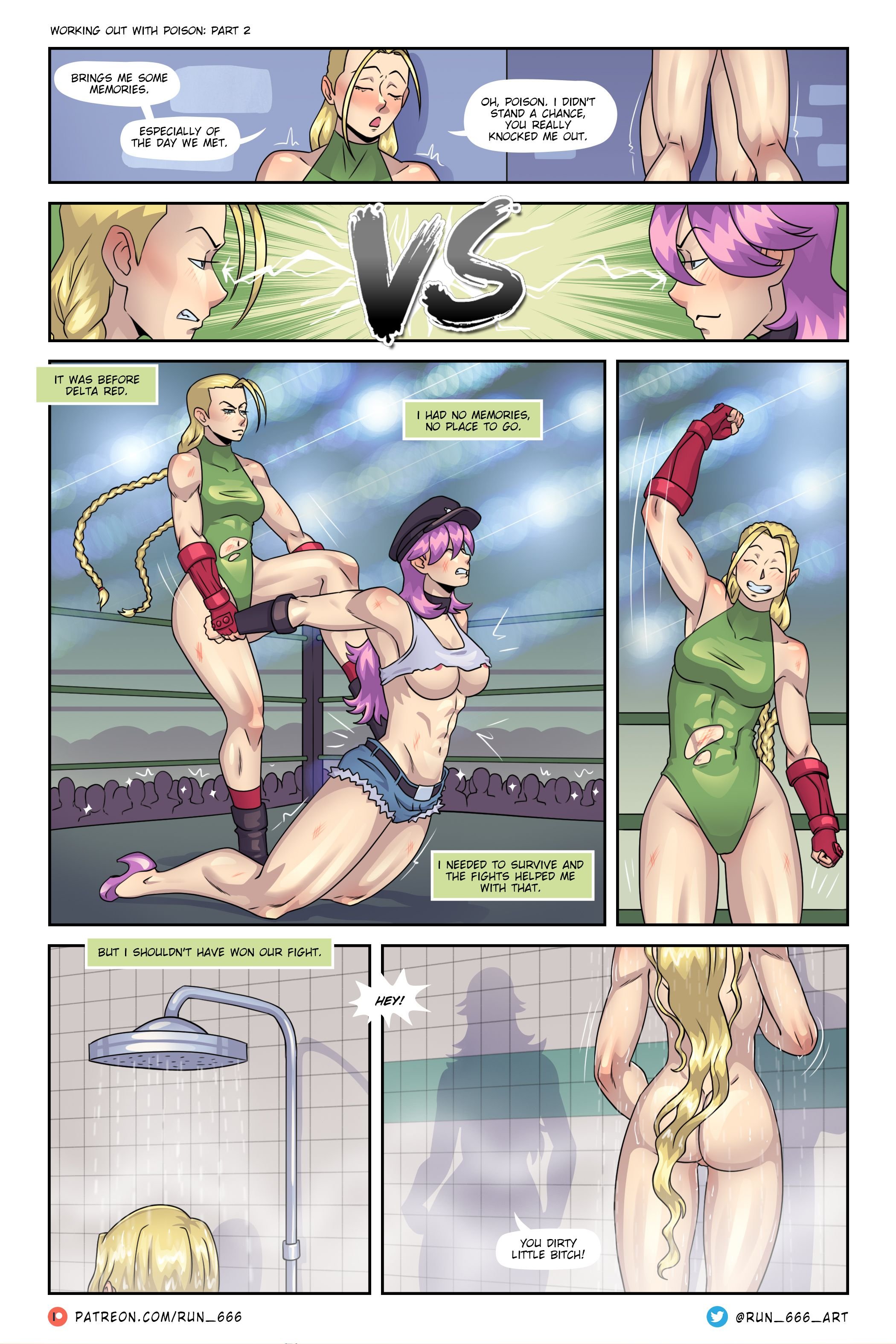 Working Out with Poison (Street Fighter) [Run 666] 1-2 . Working Out with Poison - Shemale - Chapter 1-2 (Street Fighter) [Run 666] – page 16