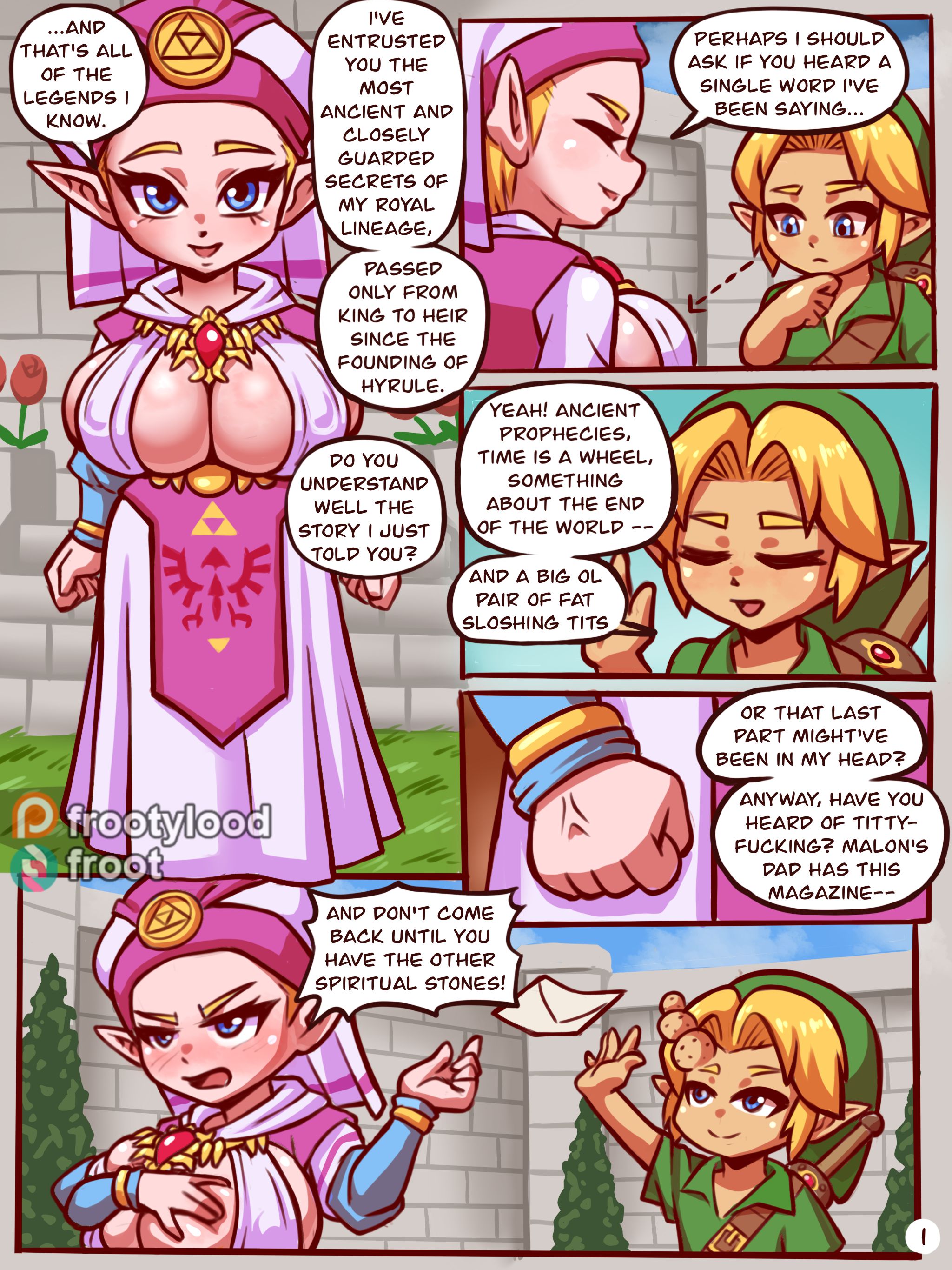 Orgasms of Time (The Legend of Zelda) [Mossy Froot] 1 . Orgasms of Time - Chapter 1 (The Legend of Zelda) [Mossy Froot] – page 1