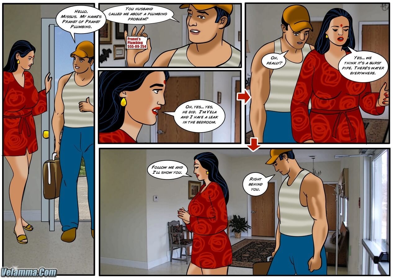 Velamma [Velamma] 31 . Velamma - Chapter 31 - Plumbing Problems [Velamma] – page 6