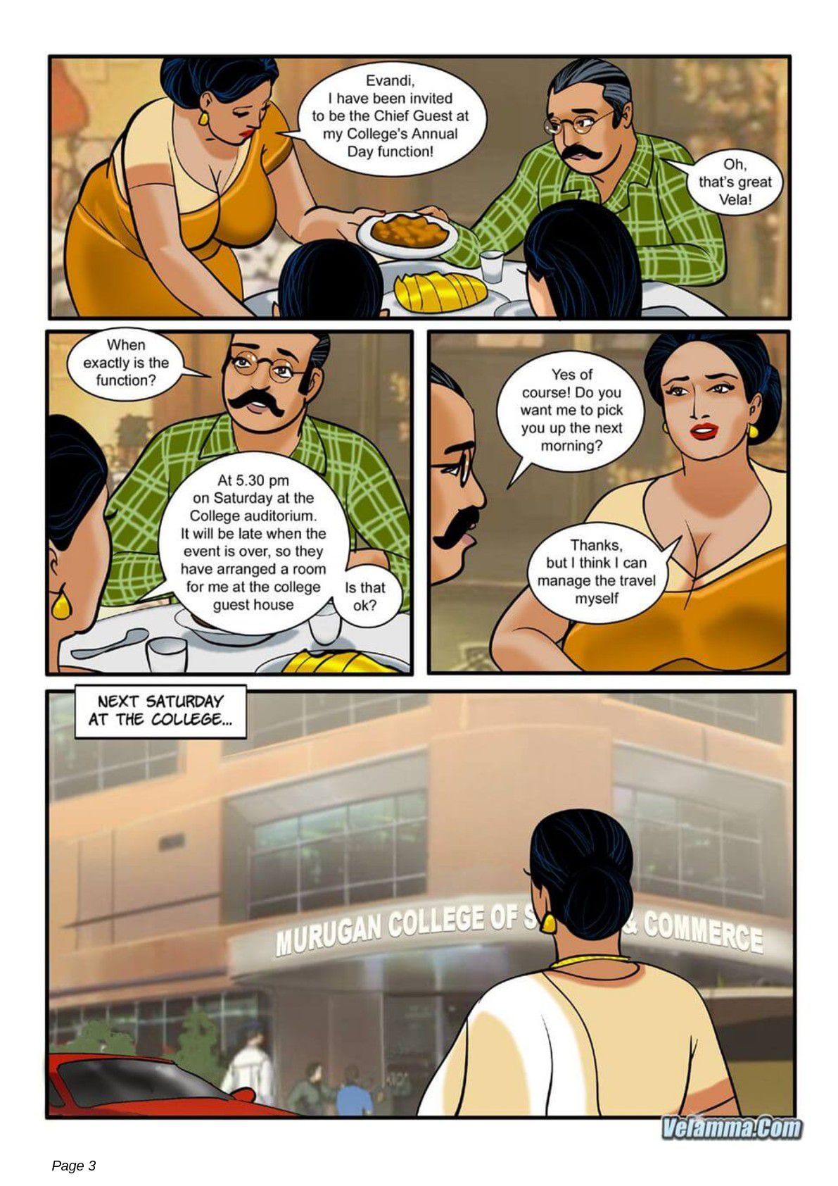 Velamma [Velamma] 5 . Velamma - Chapter 5 - The Chief Guest [Velamma] – page 3