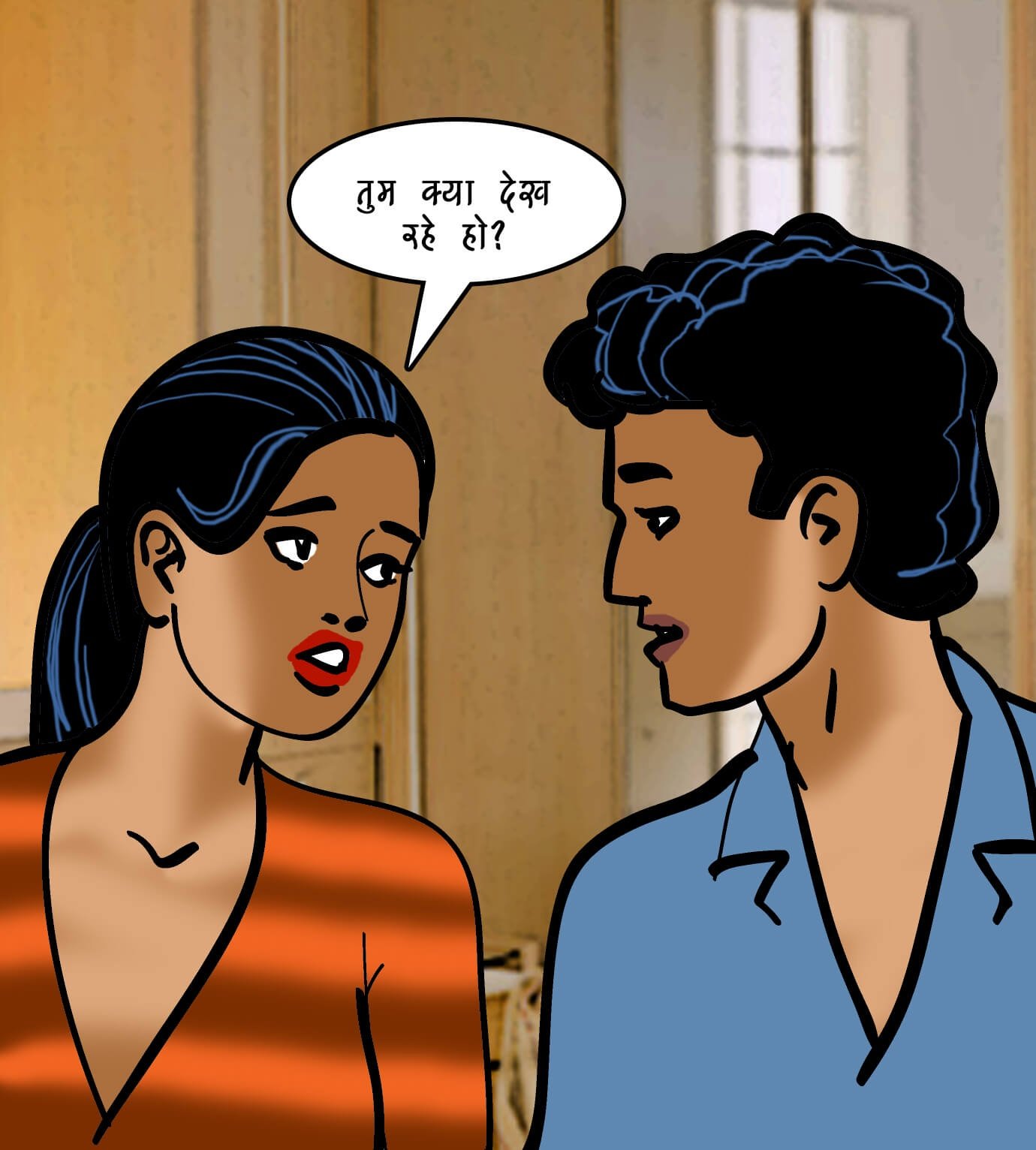 Velamma [Velamma] 93.5 . Velamma - Hindi - Chapter 93 - कठपुतली मास्टर [Velamma] – page 56