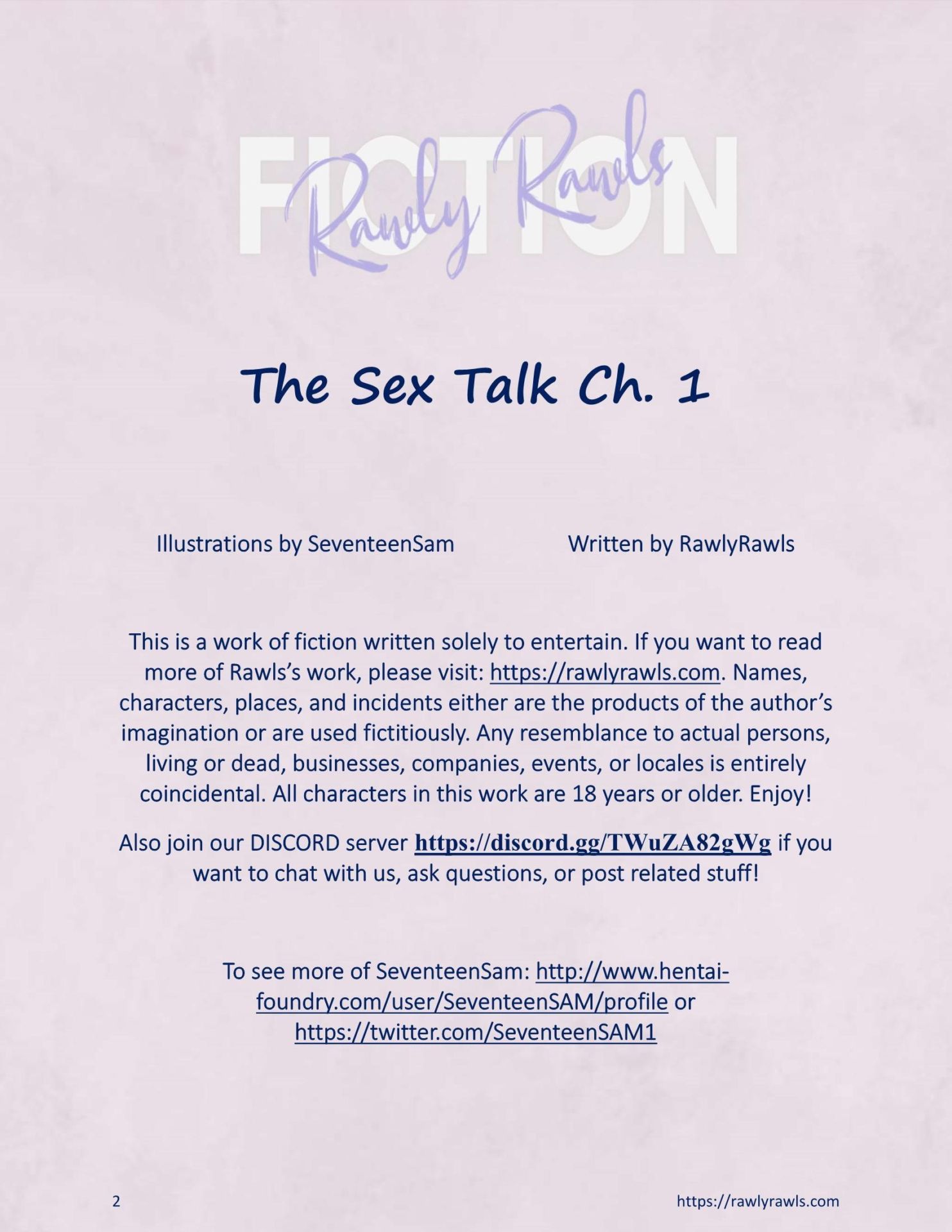 The Sex Talk [SeventeenSam , RawlyRawls] 1 . The Sex Talk - Chapter 1 [SeventeenSam , RawlyRawls] – page 2