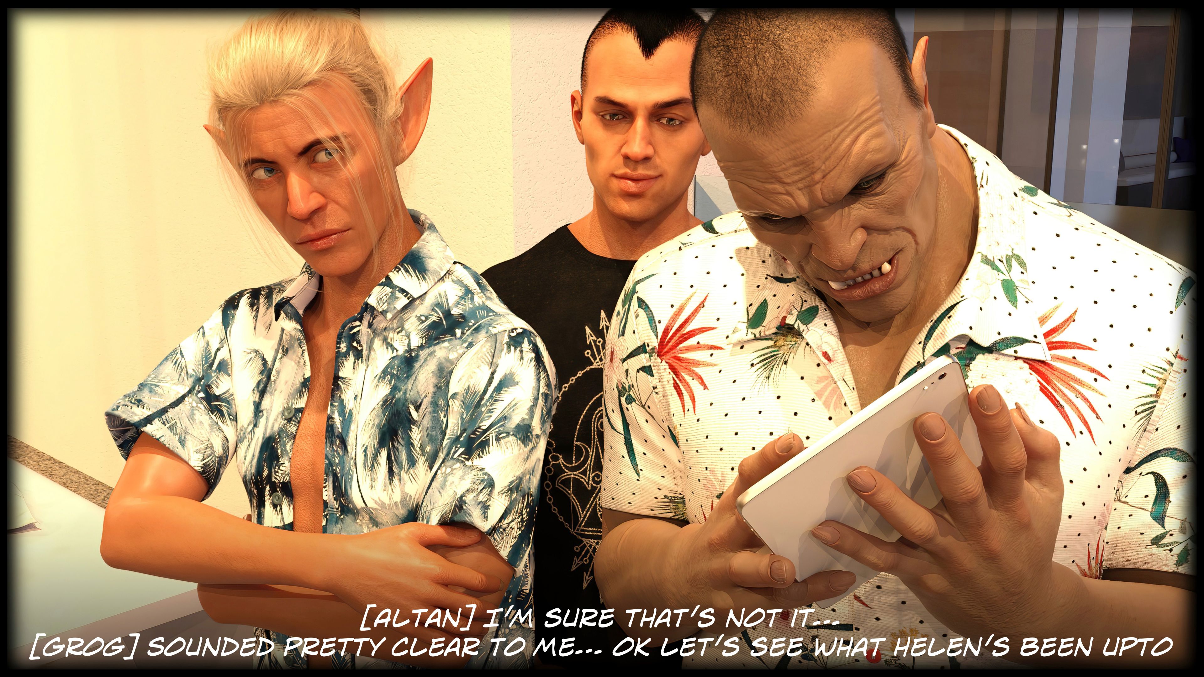 The Temptation Game [Sexy3DComics | Gonzo] 1.2 . The Temptation Game - Day 1 - Guys Villa - [Sexy3DComics] – page 125
