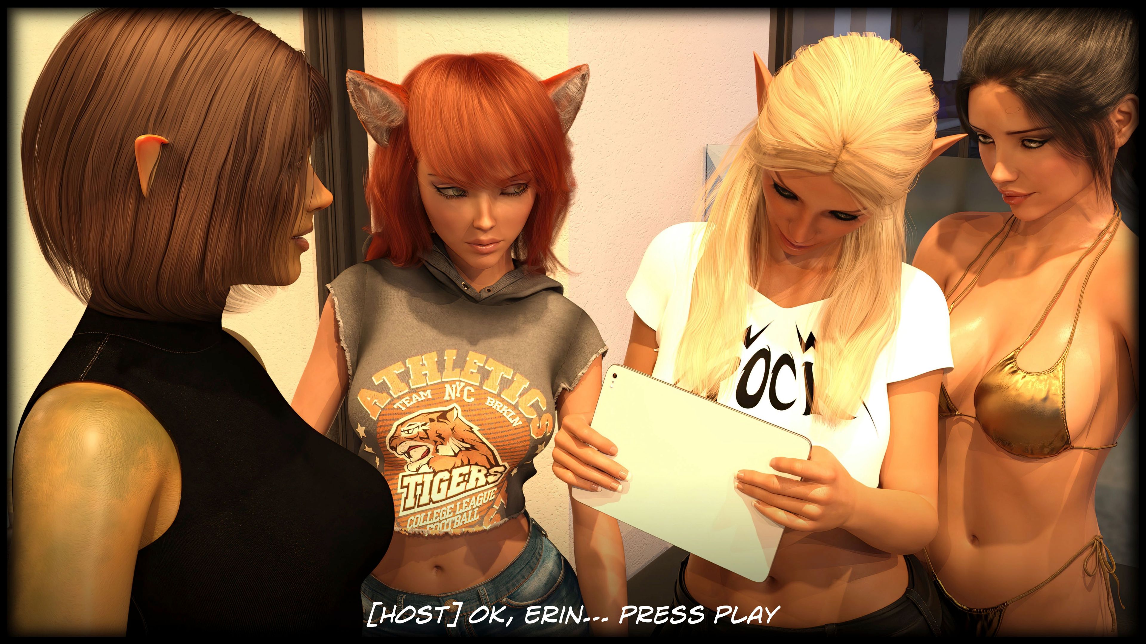 The Temptation Game [Sexy3DComics | Gonzo] 2.1 . The Temptation Game - Day 2 - Girls Villa - [Sexy3DComics] – page 10