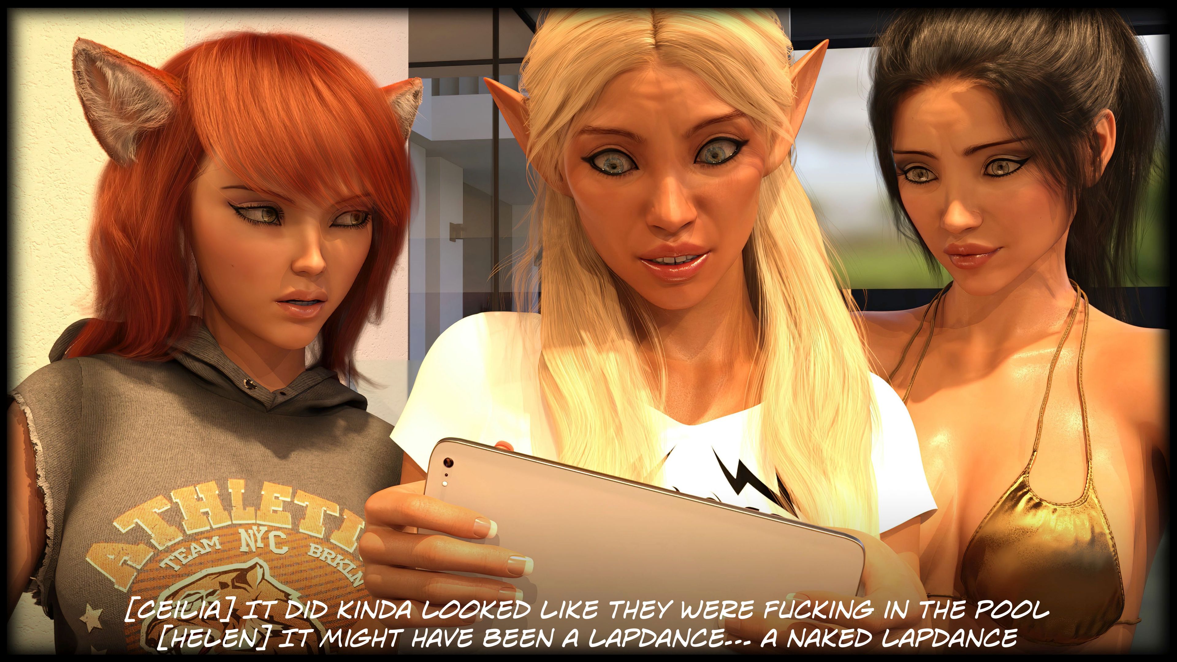 The Temptation Game [Sexy3DComics | Gonzo] 1.1 . The Temptation Game - Day 1 - Girls Villa - [Sexy3DComics] – page 141