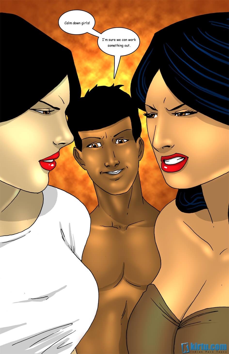 Savita Bhabhi In Goa [Kirtu] 3 . Savita Bhabhi In Goa - 2 Hot Girls fight for 1 Lucky Guy? - Chapter 3 [Kirtu] – page 17
