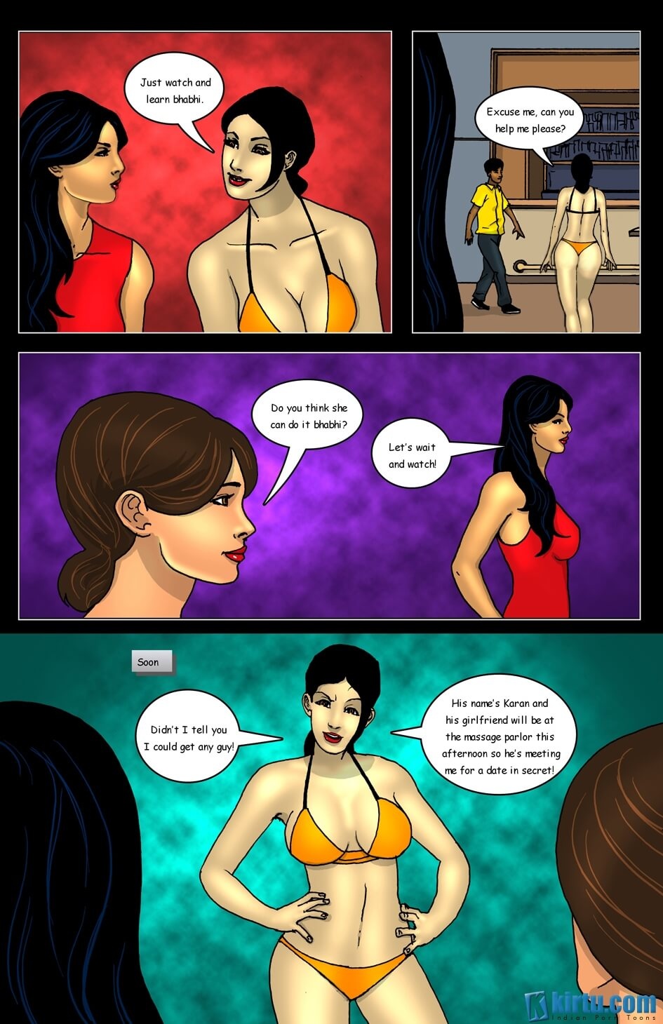Savita Bhabhi In Goa [Kirtu] 3 . Savita Bhabhi In Goa - 2 Hot Girls fight for 1 Lucky Guy? - Chapter 3 [Kirtu] – page 5