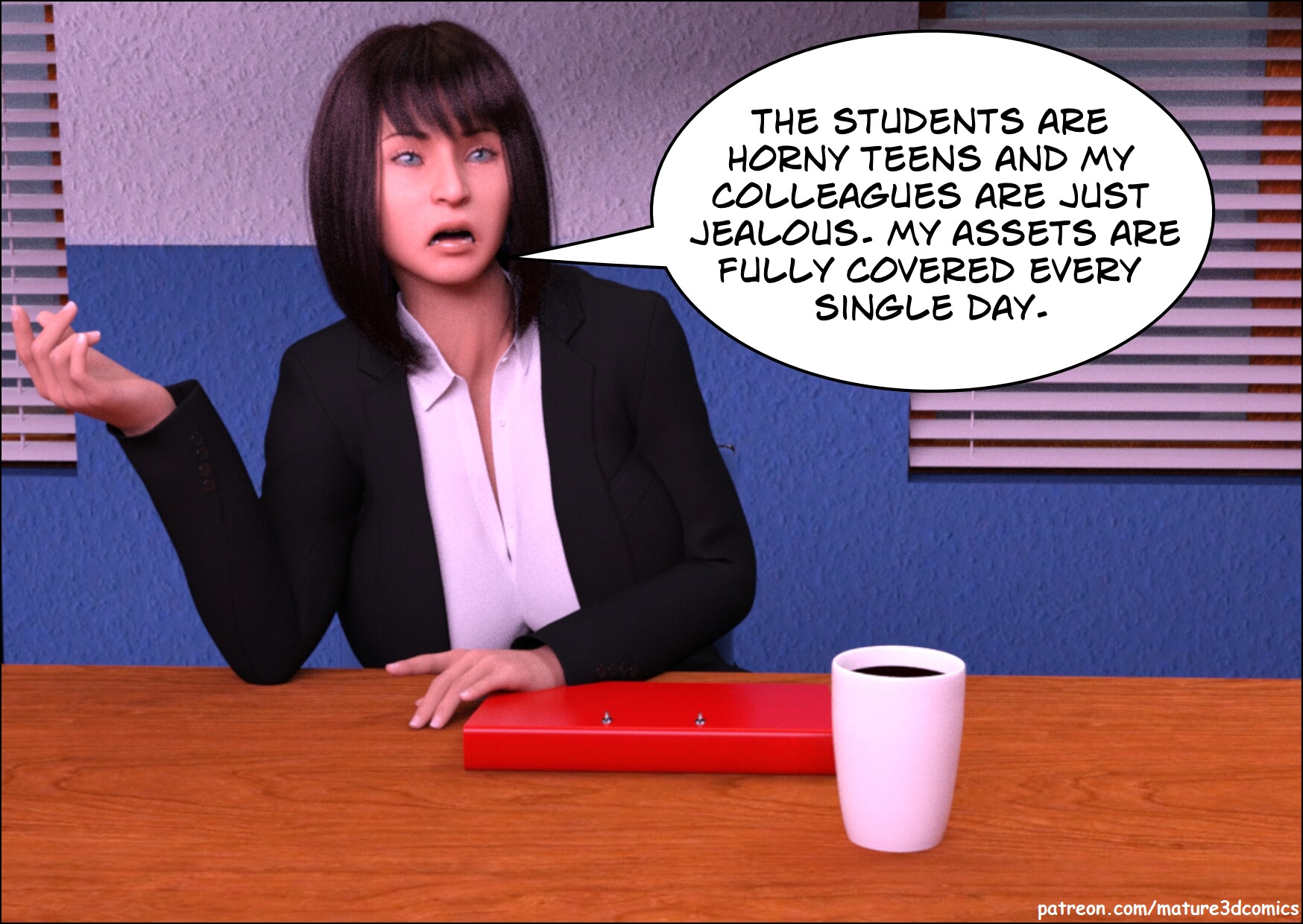 Sexy Teacher [Mature3DComics] 2 . Sexy Teacher - Chapter 2 [Mature3DComics] – page 2