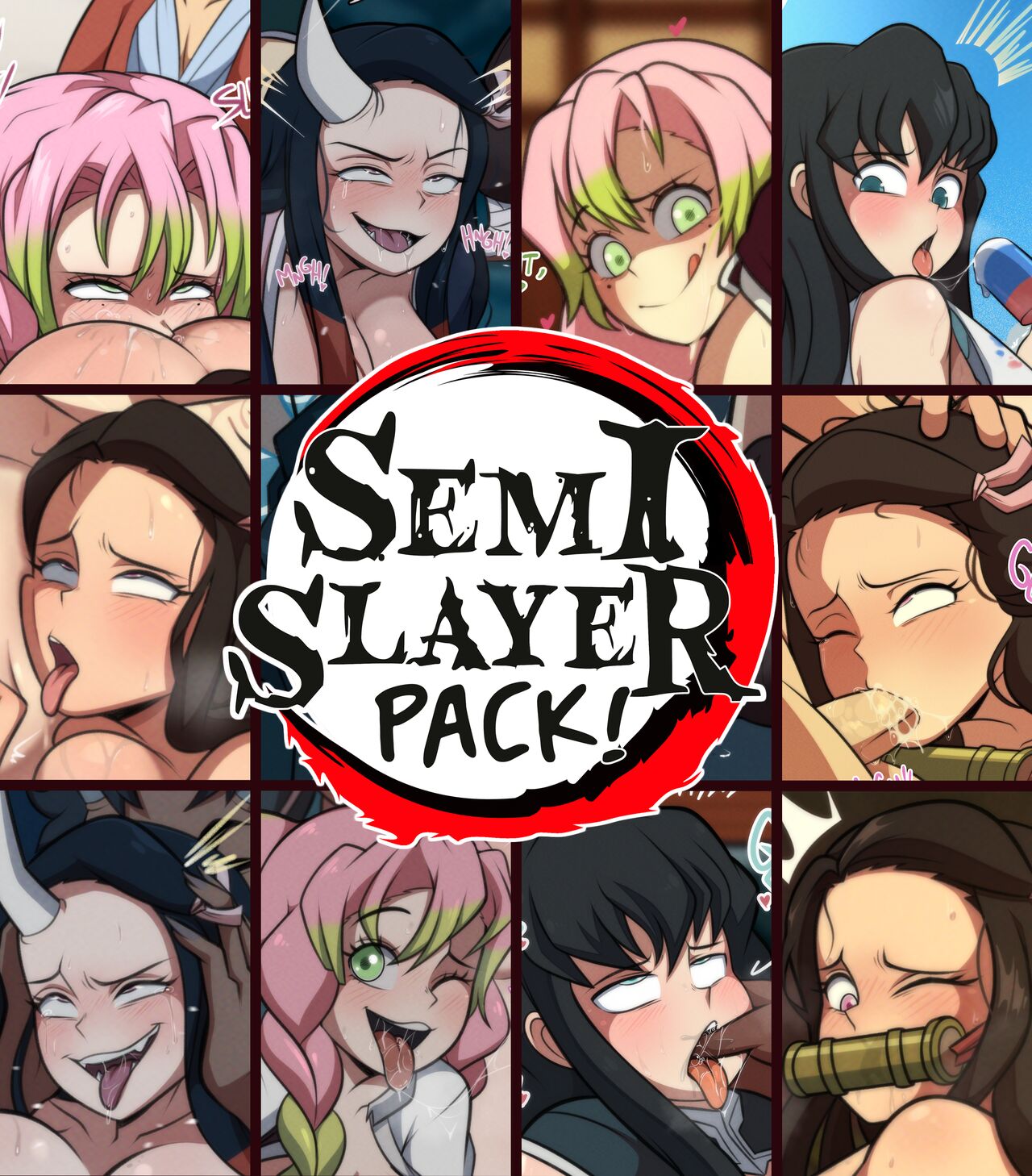 VARIOUS CARTOON PORN PACK (SEMI DRAWS) DEMON SLAYER PACK [Semidraws] – page 1