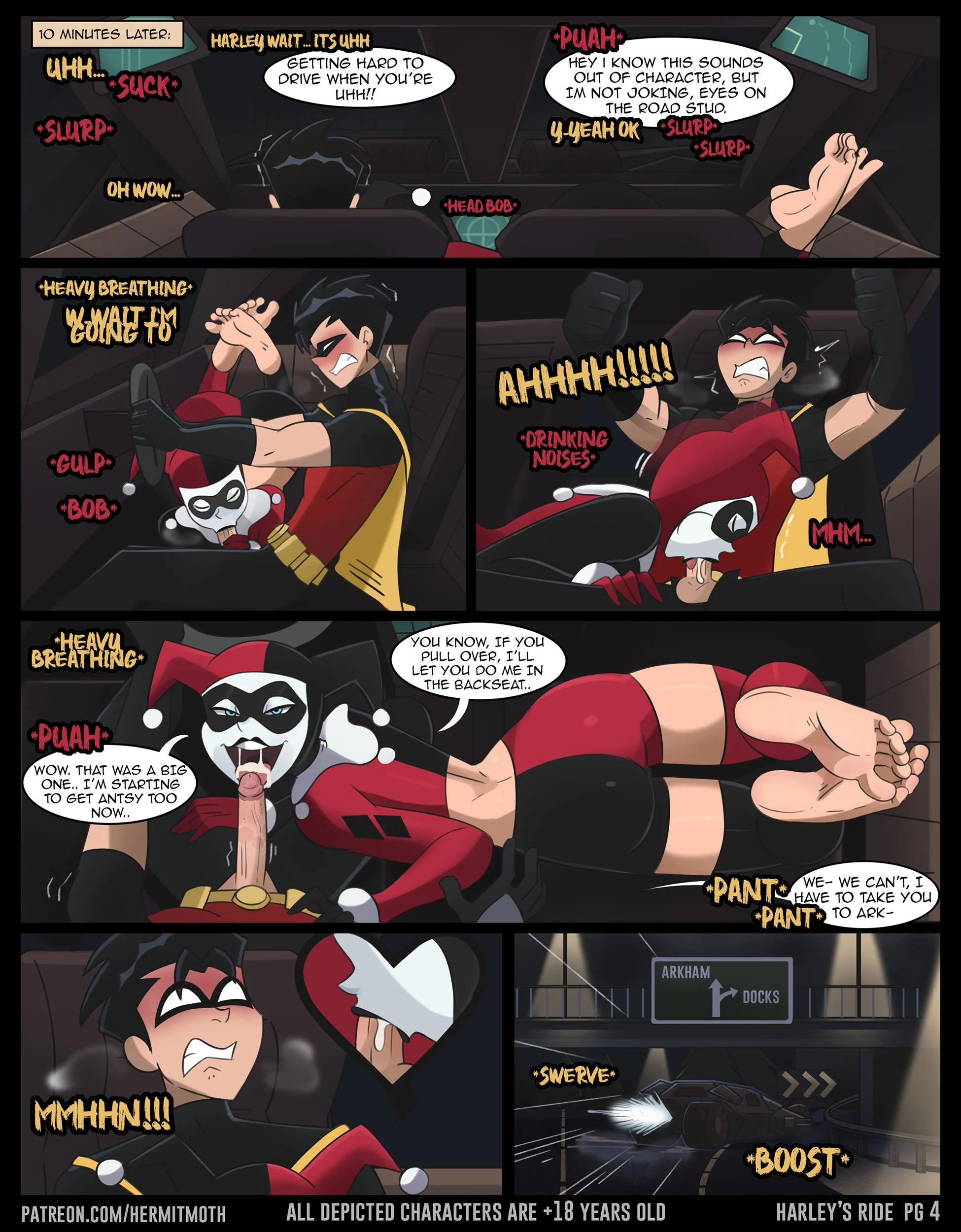 Harley’s Ride (Batman) [Hermit Moth] 1 . Harley's Ride - Chapter 1 (Batman) [Hermit Moth] – page 4