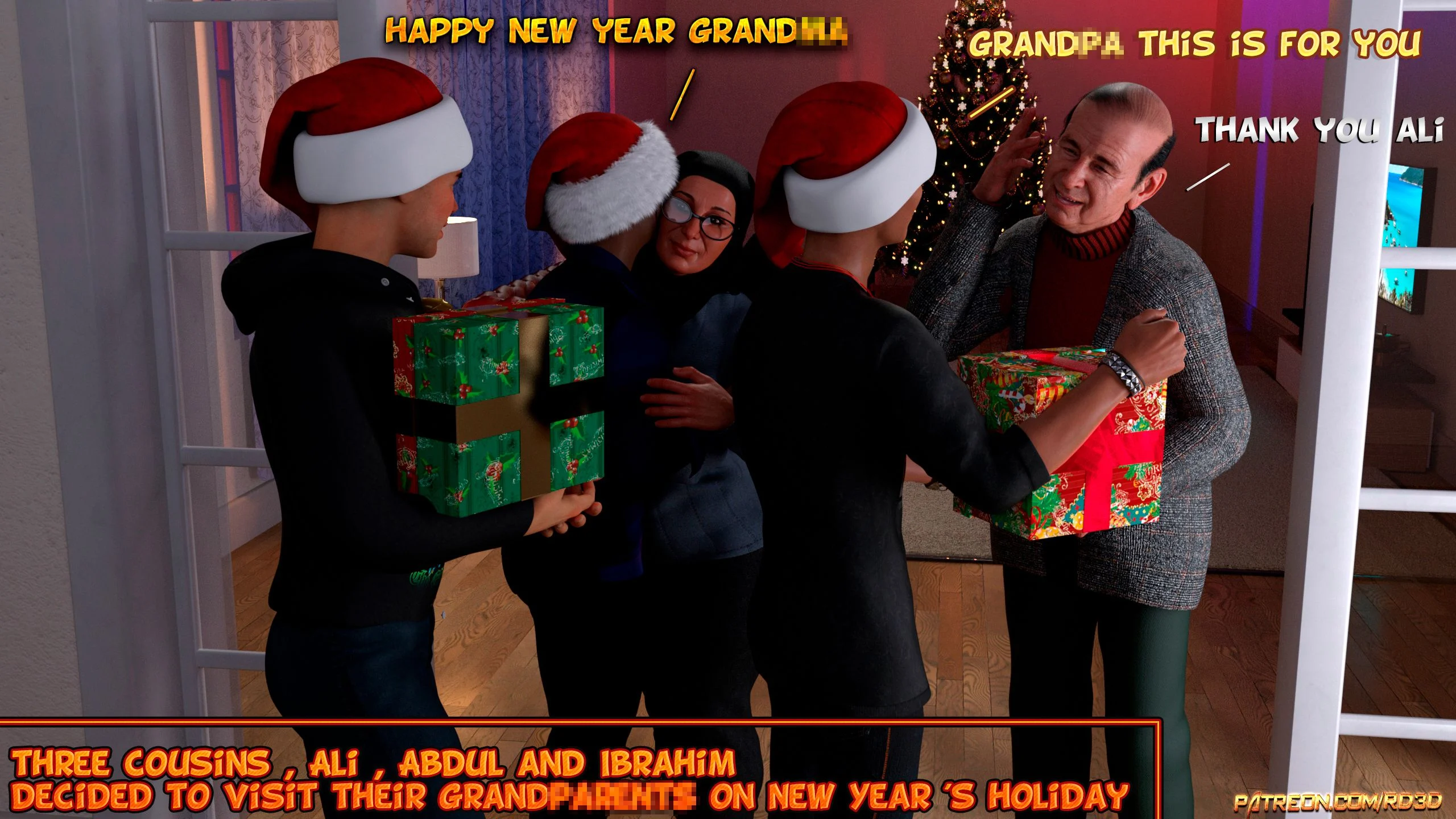 Lust Predators – Hijab Amatures [Real-Deal 3D] 0.1 . Lust Predators - Hijab Amatures - Christmas - [Real-Deal 3D] – page 1