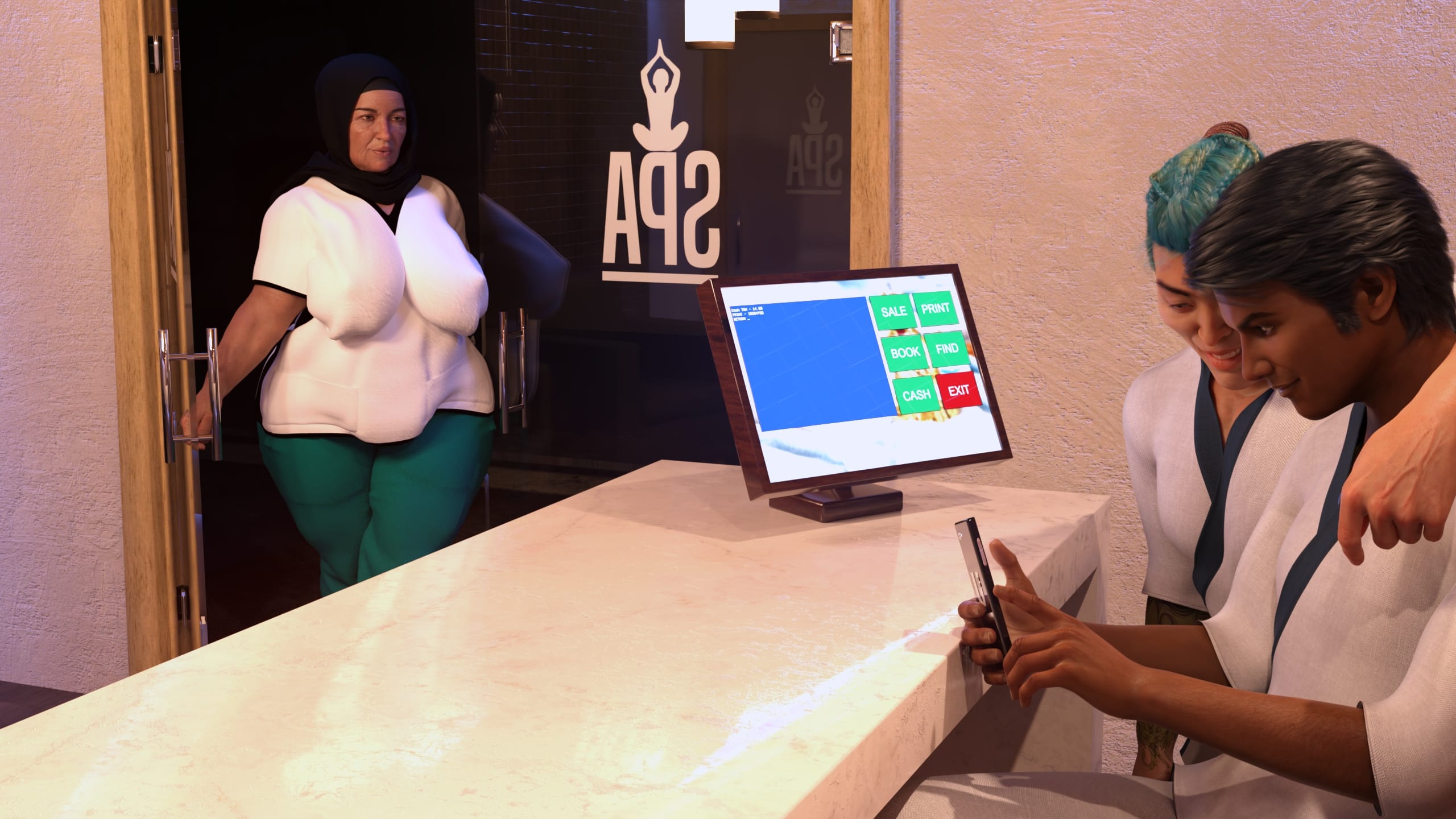 Lust Predators – Hijab Amatures [Real-Deal 3D] 11.5 . Hijab Amatures - Spa - Chapter 11 [Real-Deal 3D] – page 5