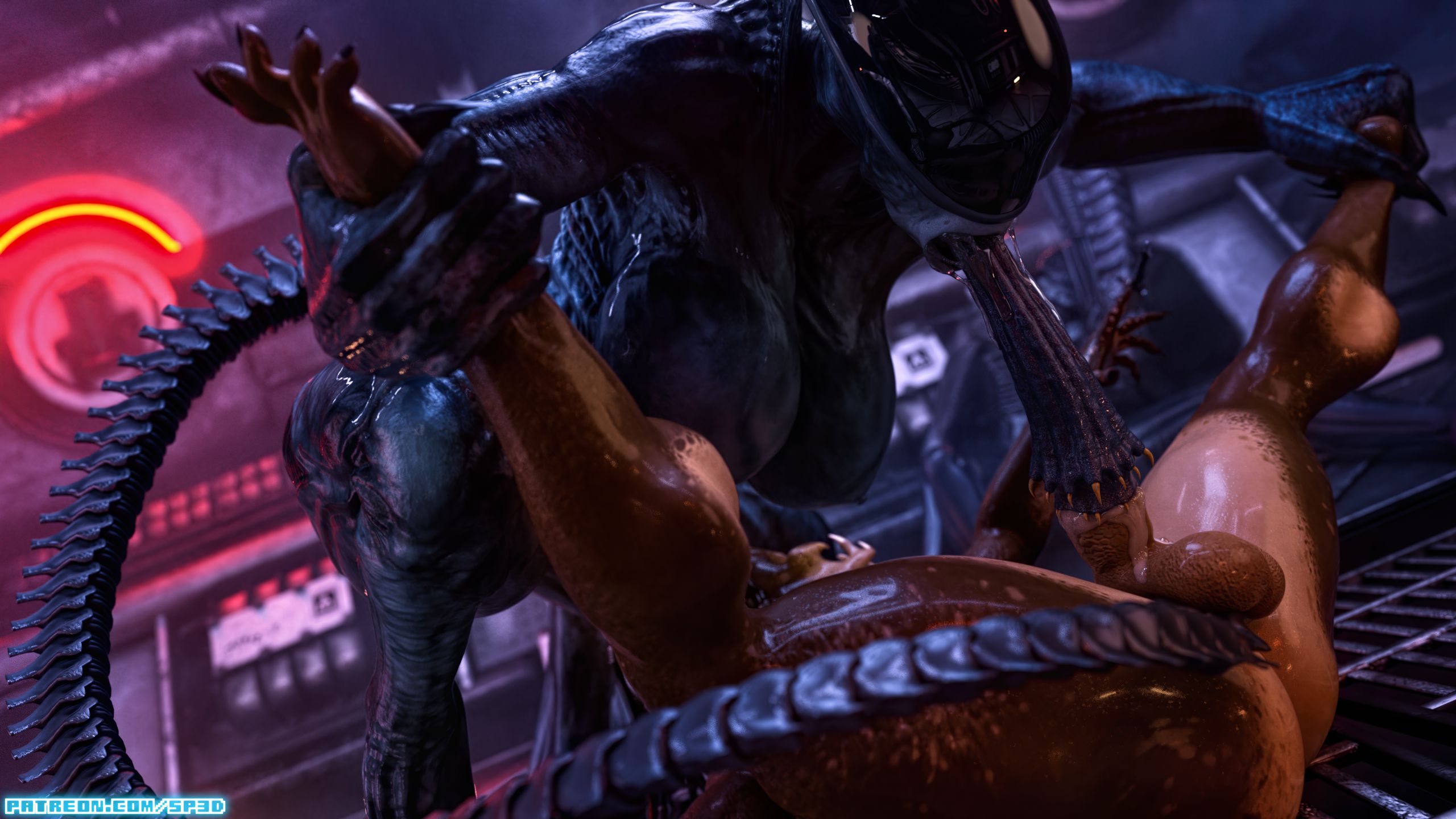 Mini-Comics [SquarePeg3D] Futa Alien vs Predator - [SquarePeg3D] – page 3