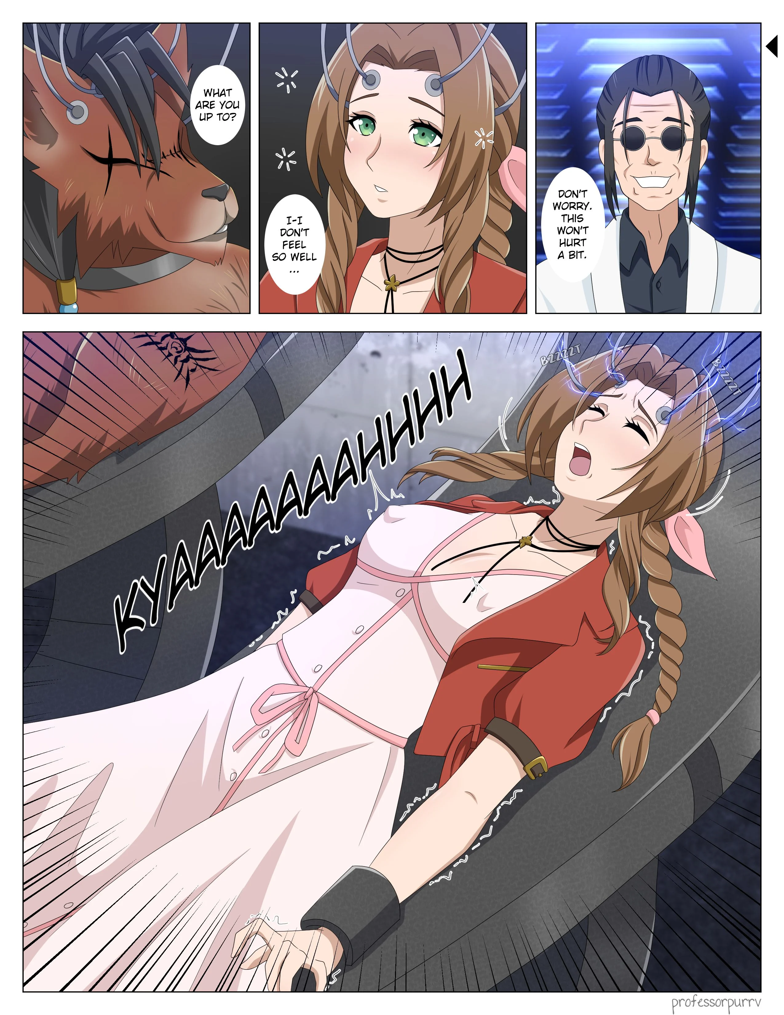 Aerith in Red (Final Fantasy VII) [TSFSingularity , ProfessorPurrv] 1 . Aerith in Red - Chapter 1 (Final Fantasy VII) [TSFSingularity , ProfessorPurrv] – page 1