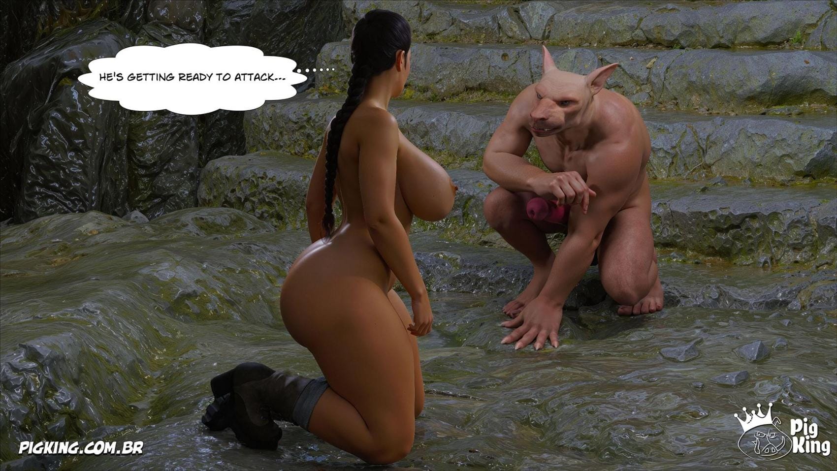 Tomb Raider [PigKing] 10 . Tomb Raider - Chapter 10 [PigKing] – page 61