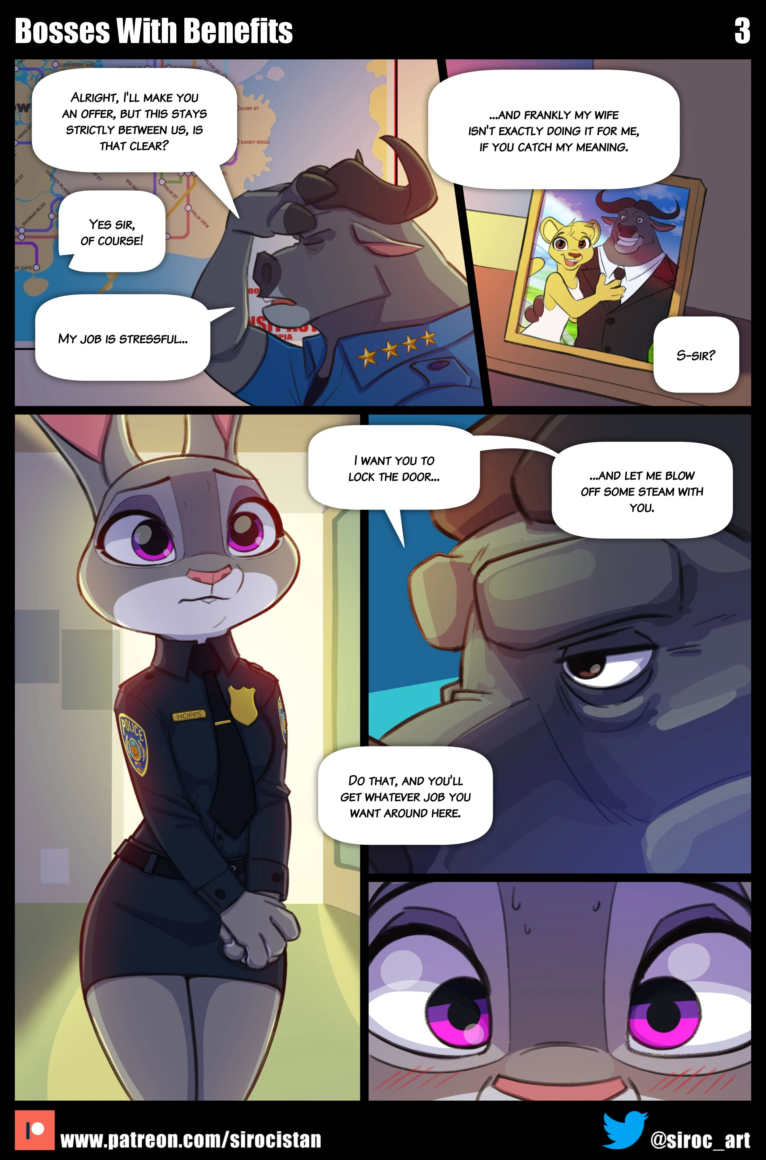 Bosses With Benefits (Zootopia) [Siroc] 1 . Bosses With Benefits - Chapter 1 (Zootopia) [Siroc] – page 4