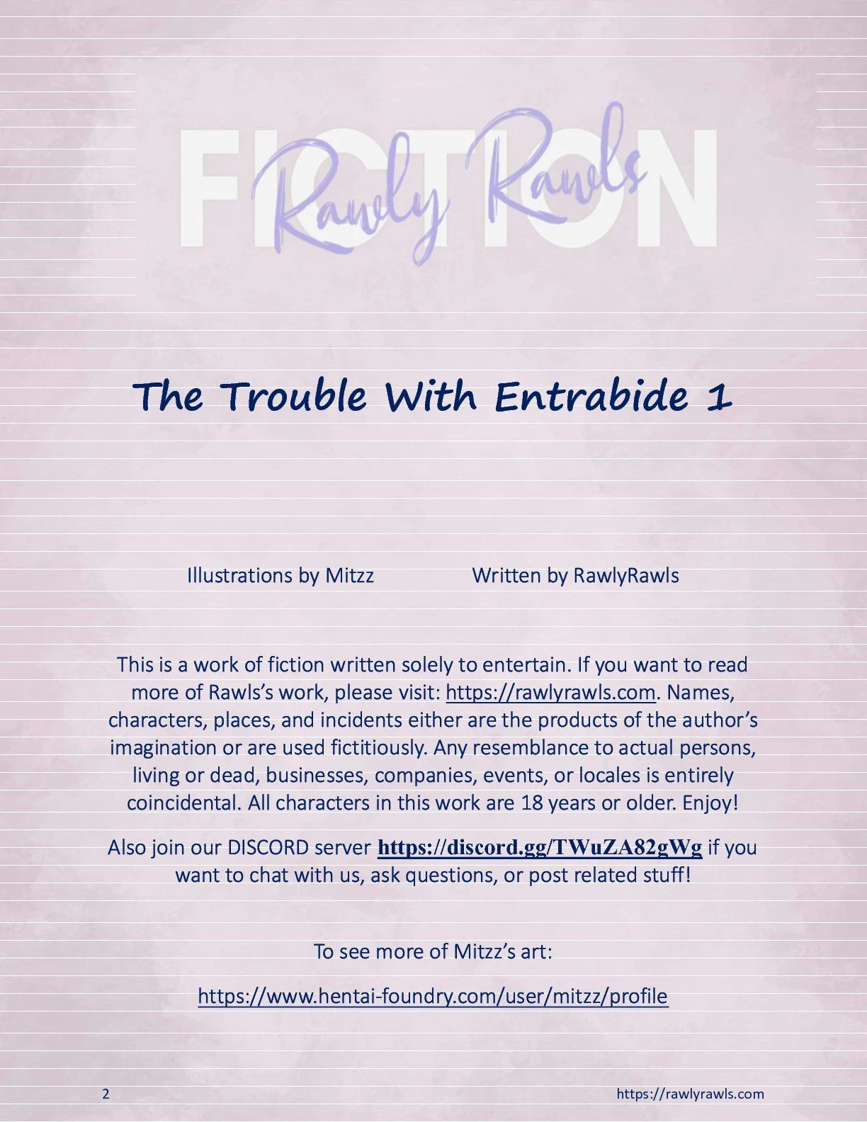 The Trouble With Entrabide [Mitzz , RawlyRawls] 1 . The Trouble With Entrabide - Chapter 1 [Mitzz , RawlyRawls] – page 2
