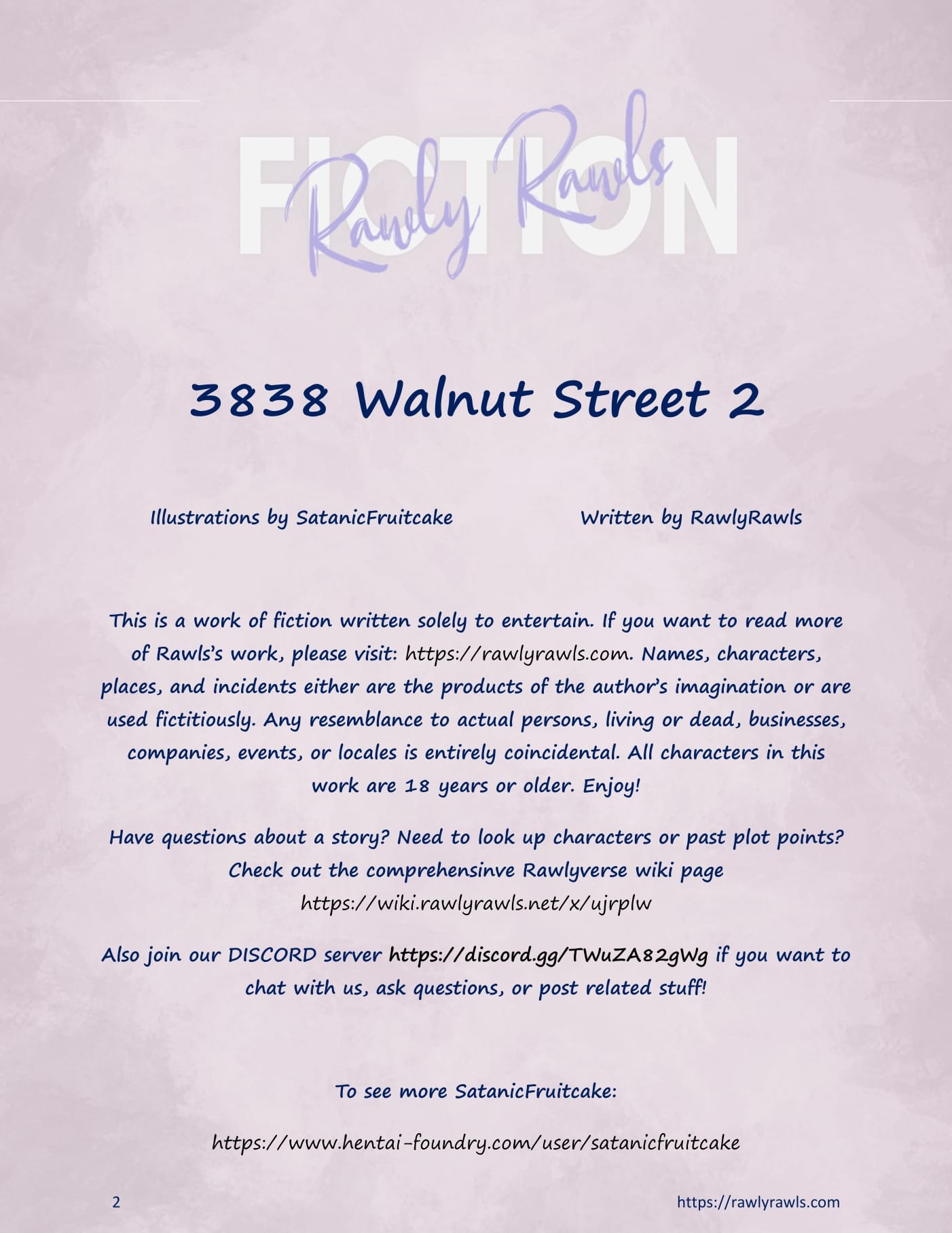 3838 Walnut Street [RawlyRawls , SatanicFruitcake] 2 . 3838 Walnut Street - Chapter 2 [RawlyRawls , SatanicFruitcake] – page 2
