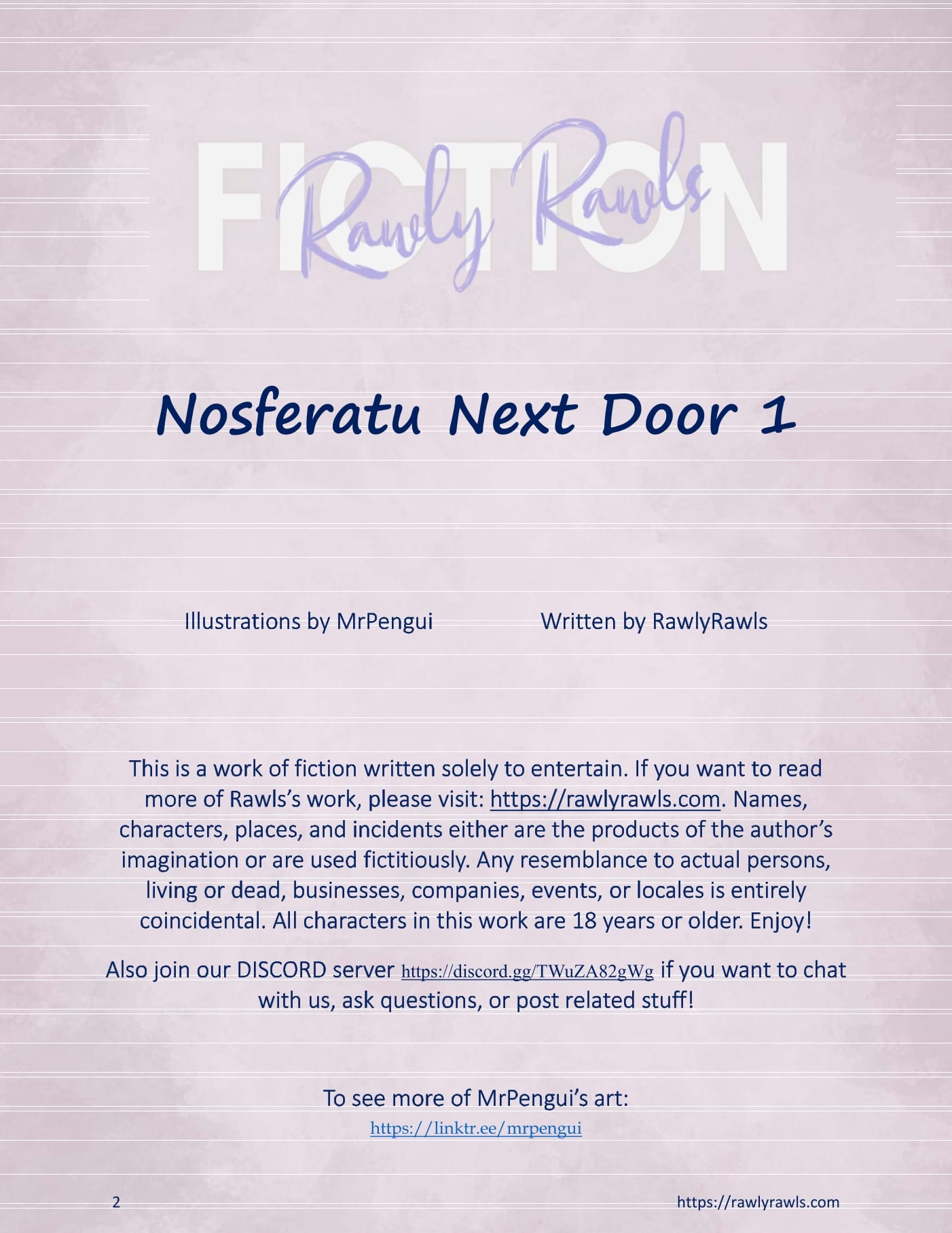 Nosferatu Next Door [MrPengui , RawlyRawls] 1 . Nosferatu Next Door - Chapter 1 [MrPengui , RawlyRawls] – page 2