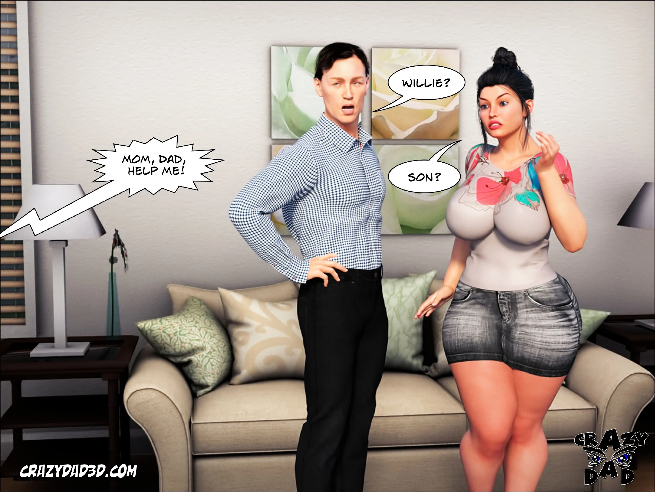 Mom’s Help [CrazyDad3D] 1 . Mom's Help - Chapter 1 [CrazyDad3D] – page 4