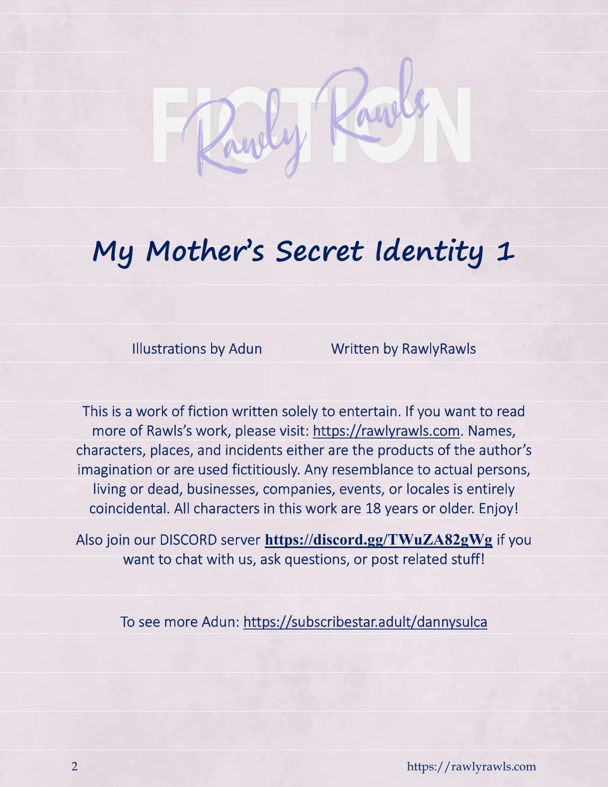 My Mother’s Secret Identity [Adun | Danny Sulca , RawlyRawls] 1 . My Mother's Secret Identity - Chapter 1 [Adun - Danny Sulca , RawlyRawls] – page 2