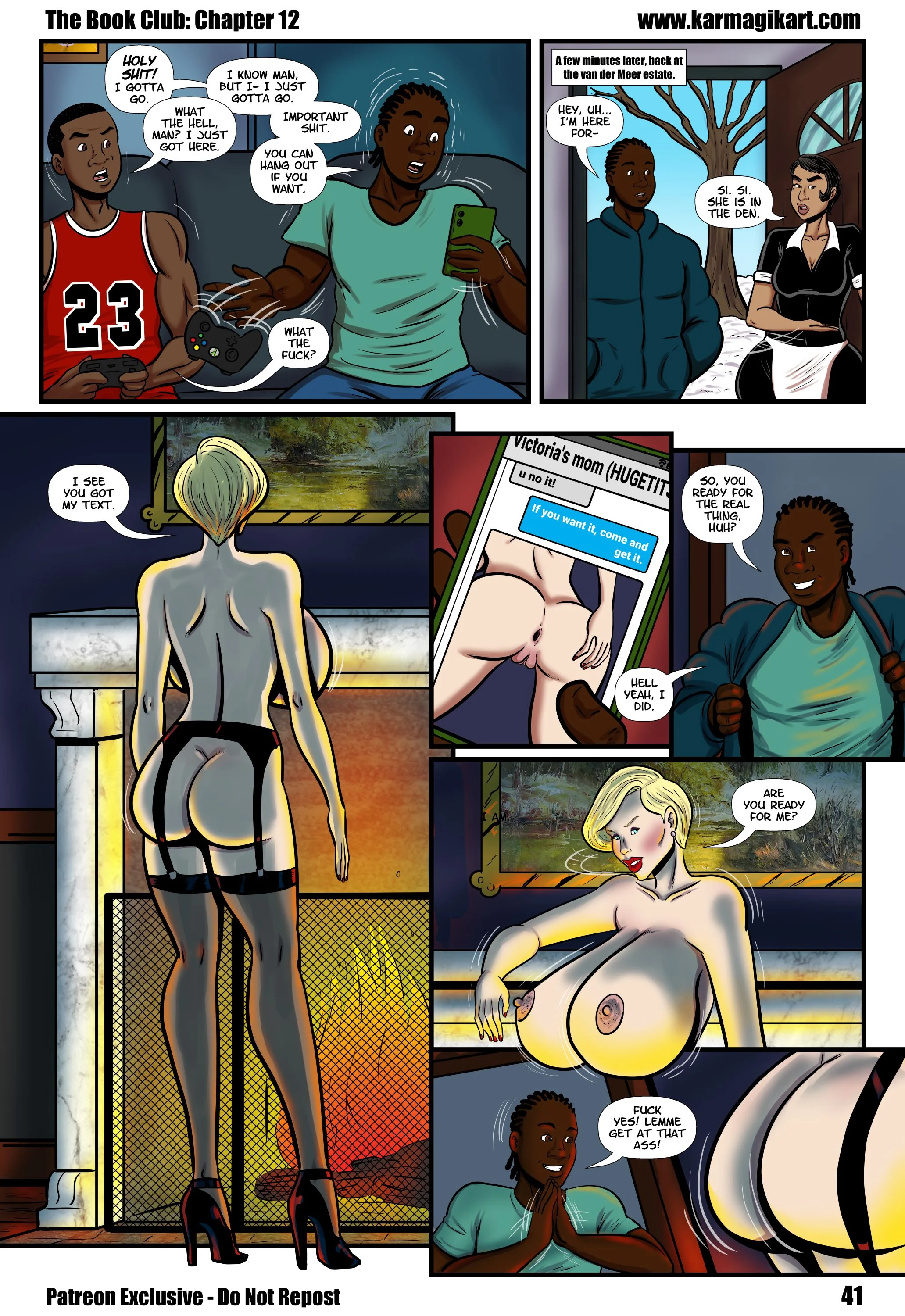 The Book Club [Karmagik] 12 . The Book Club - Chapter 12 [Karmagik] – page 45