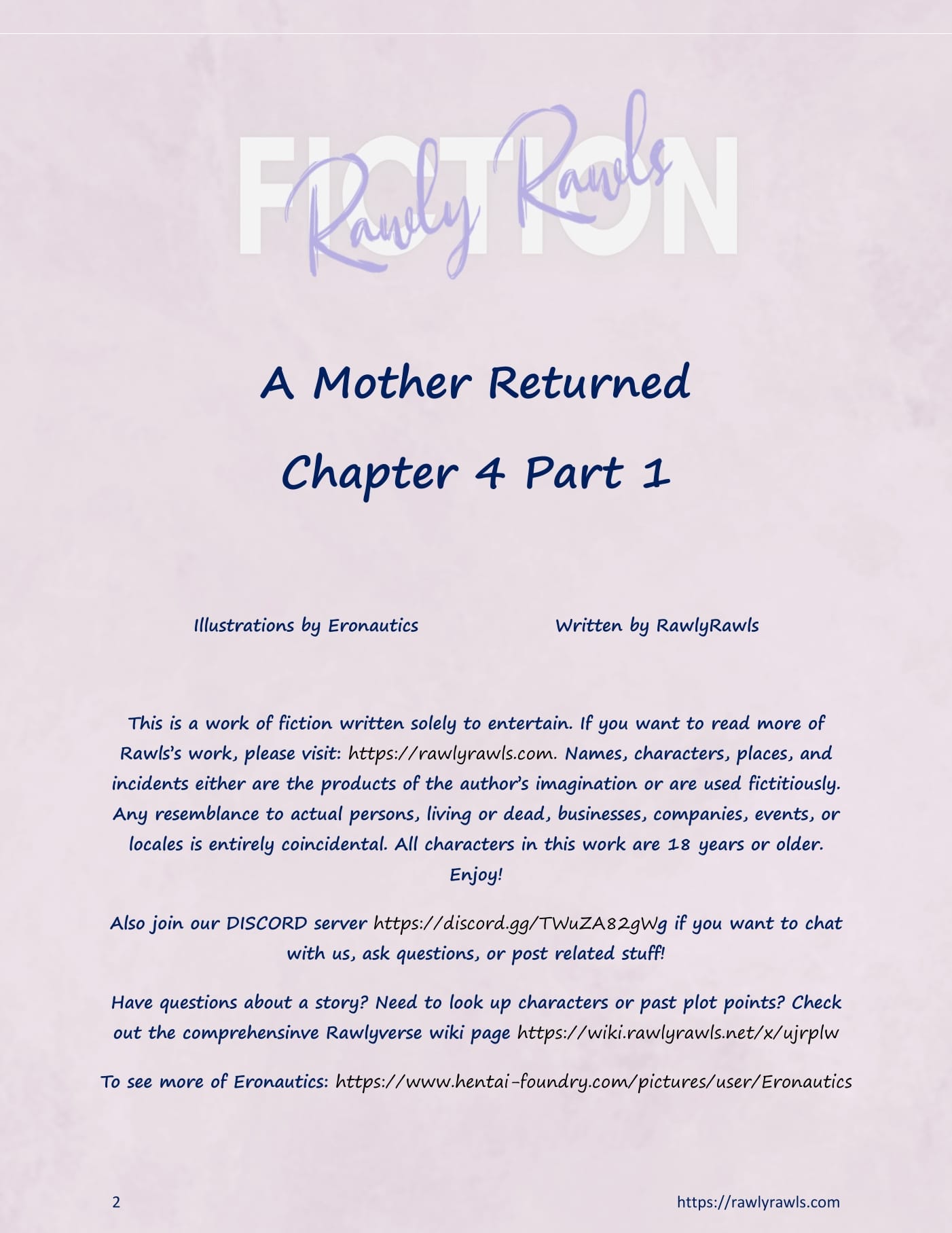 A Mother Returned [Eronautics , RawlyRawls] 4.1 . A Mother Returned - Chapter 4 - Part 1 [Eronautics , RawlyRawls] – page 2