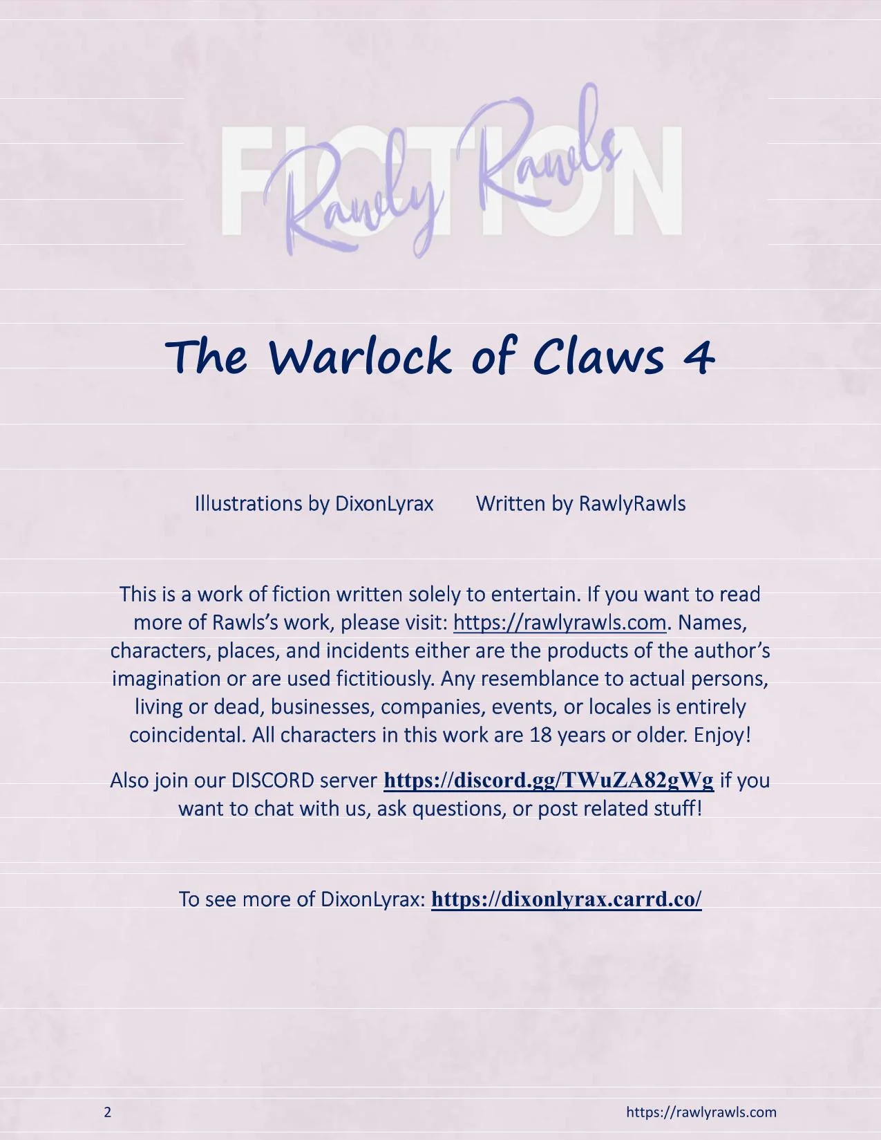 The Warlock Of Claws [DixonLyrax , RawlyRawls] 4 . The Warlock Of Claws - Chapter 4 [DixonLyrax , RawlyRawls] – page 2