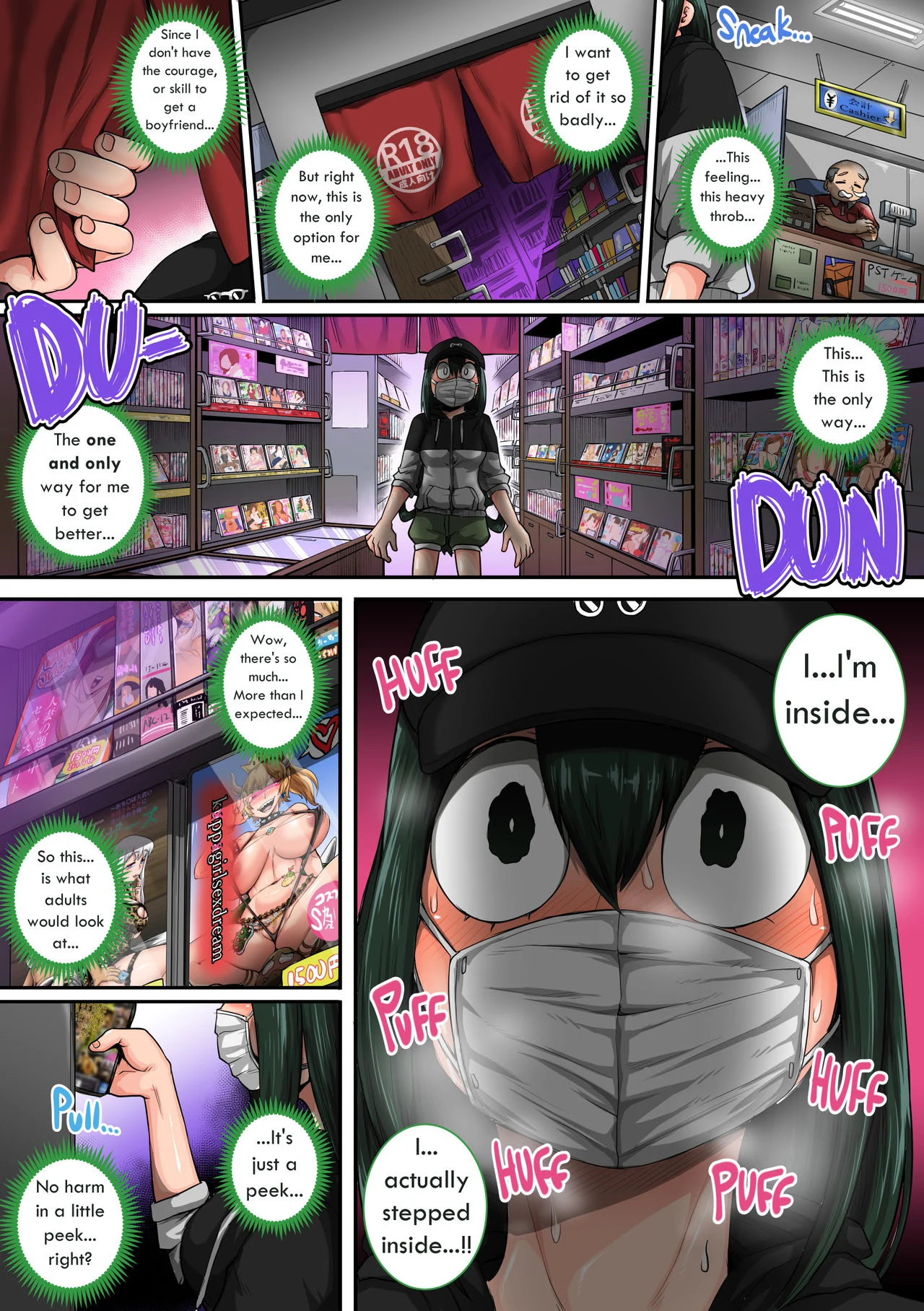 My Harem Academia (Boku No Hero Academia) [Juna Juna Juice] 6 . My Harem Academia - The Frog Girl With Animal Instincts - Chapter 6 (Boku No Hero Academia) [Juna Juna Juice] – page 12