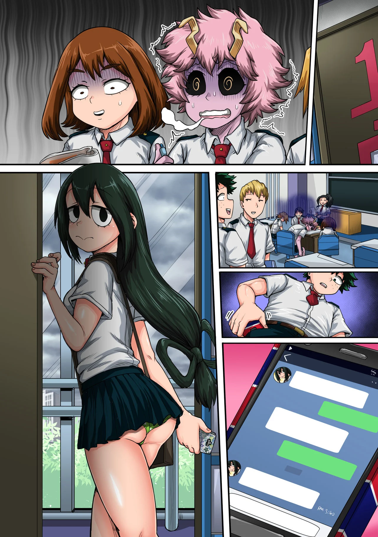 My Harem Academia (Boku No Hero Academia) [Juna Juna Juice] 6 . My Harem Academia - The Frog Girl With Animal Instincts - Chapter 6 (Boku No Hero Academia) [Juna Juna Juice] – page 125