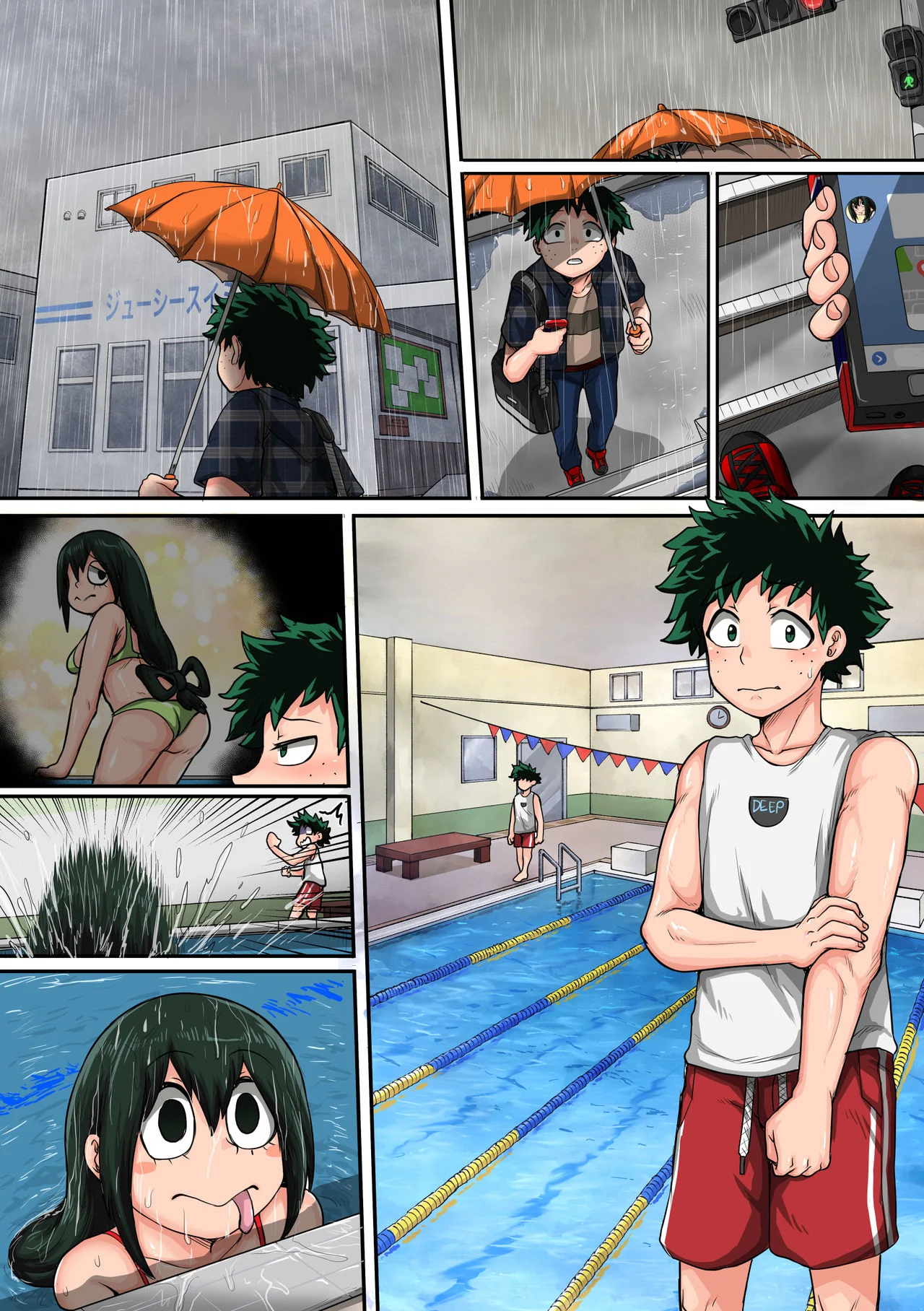 My Harem Academia (Boku No Hero Academia) [Juna Juna Juice] 6 . My Harem Academia - The Frog Girl With Animal Instincts - Chapter 6 (Boku No Hero Academia) [Juna Juna Juice] – page 135
