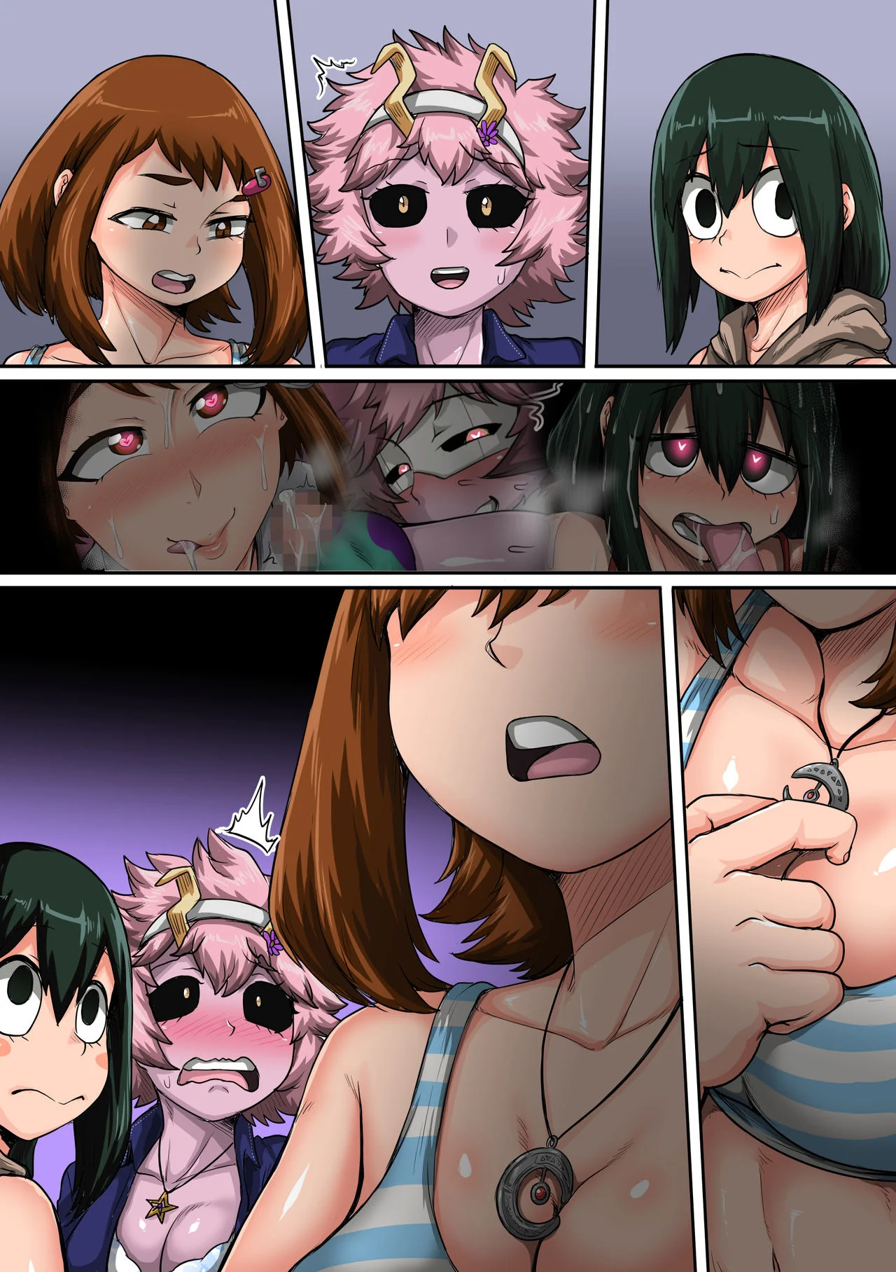 My Harem Academia (Boku No Hero Academia) [Juna Juna Juice] 6 . My Harem Academia - The Frog Girl With Animal Instincts - Chapter 6 (Boku No Hero Academia) [Juna Juna Juice] – page 155