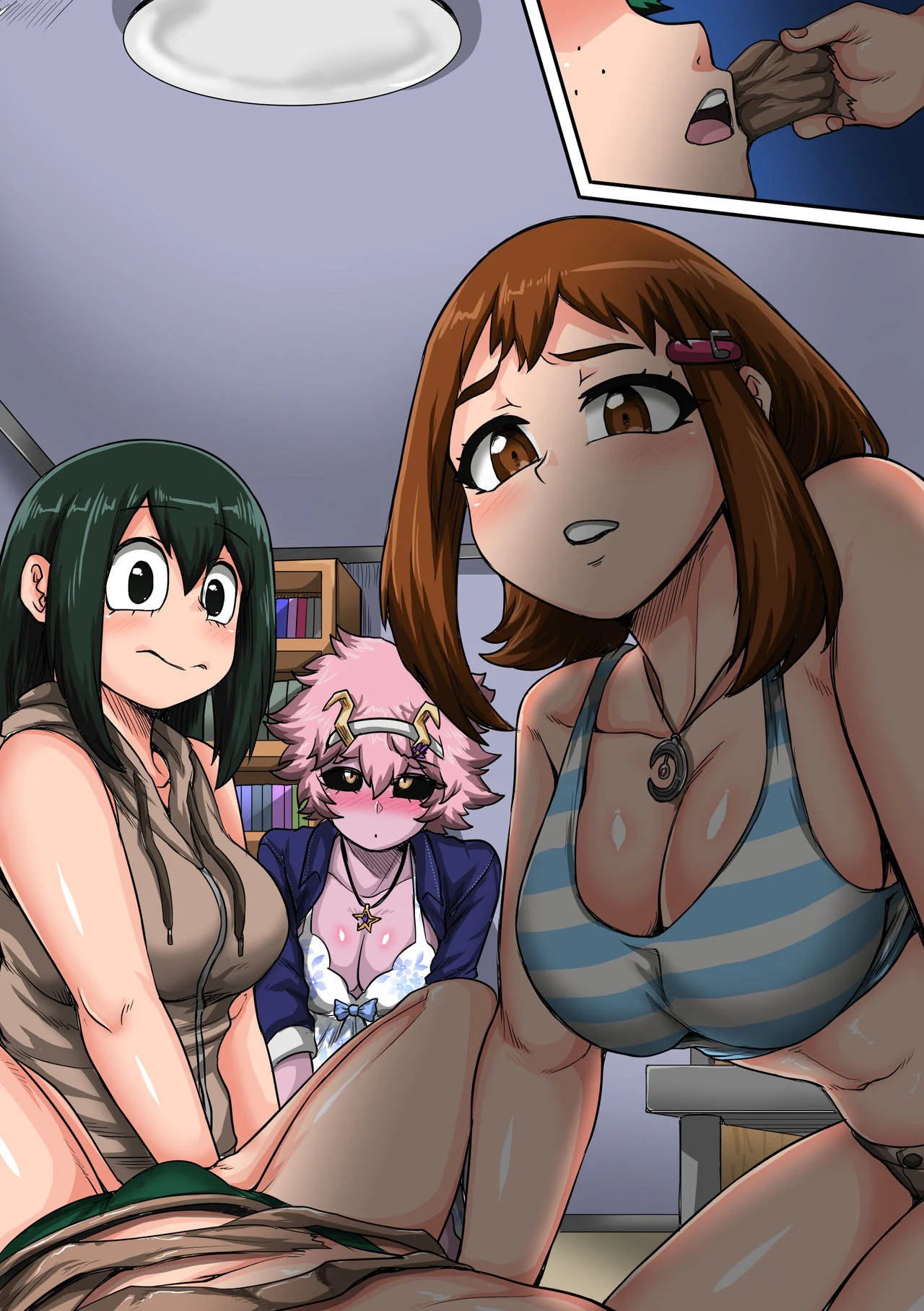 My Harem Academia (Boku No Hero Academia) [Juna Juna Juice] 6 . My Harem Academia - The Frog Girl With Animal Instincts - Chapter 6 (Boku No Hero Academia) [Juna Juna Juice] – page 157